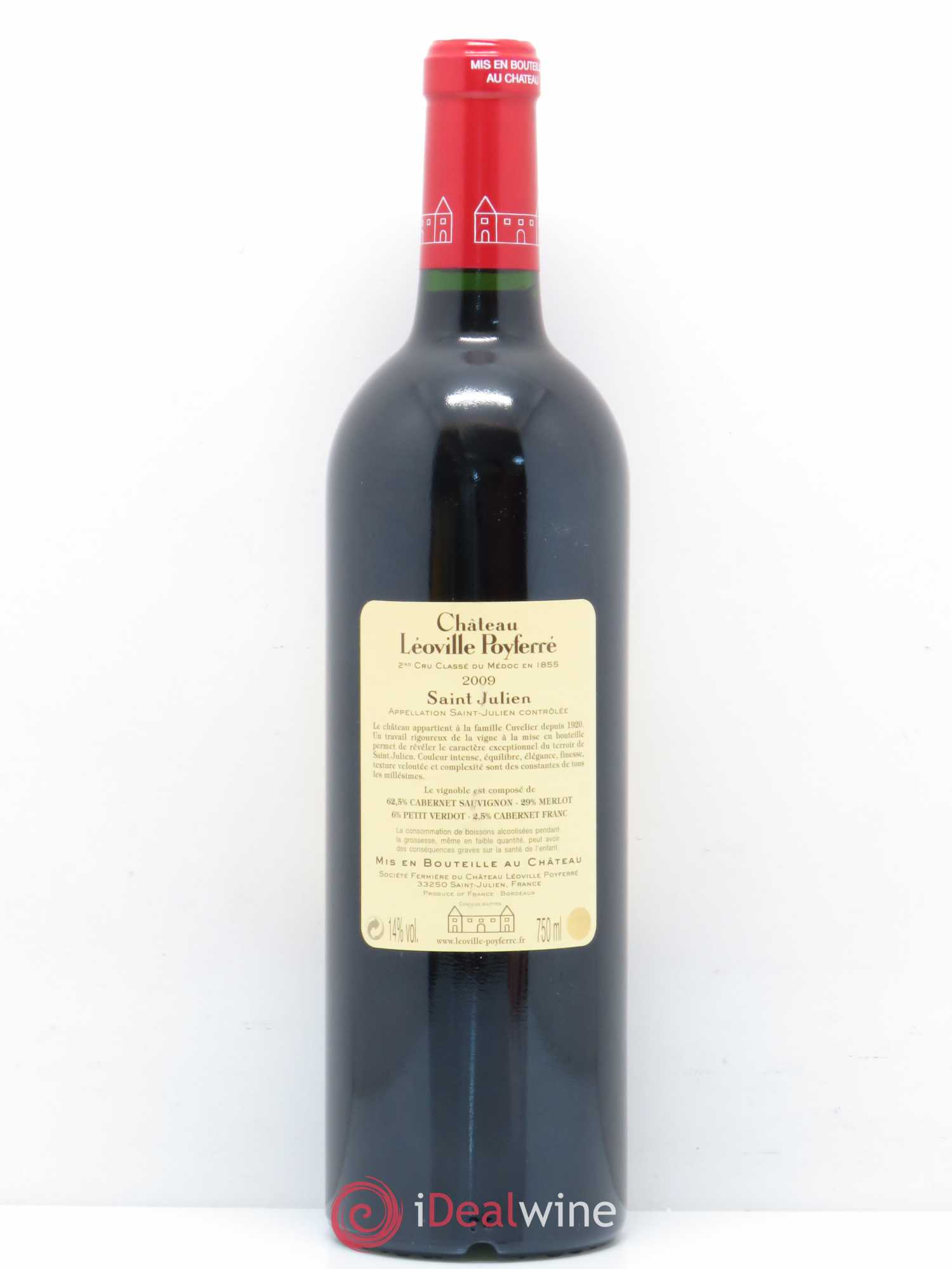 Château Léoville Poyferré 2ème Grand Cru Classé 2009 - Lot de 1 bouteille - 1