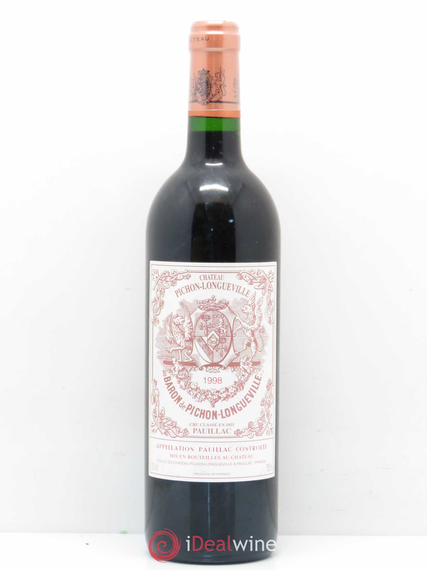 Pichon Longueville Baron 2ème Grand Cru Classé 1998 - Lot de 1 bouteille - 0