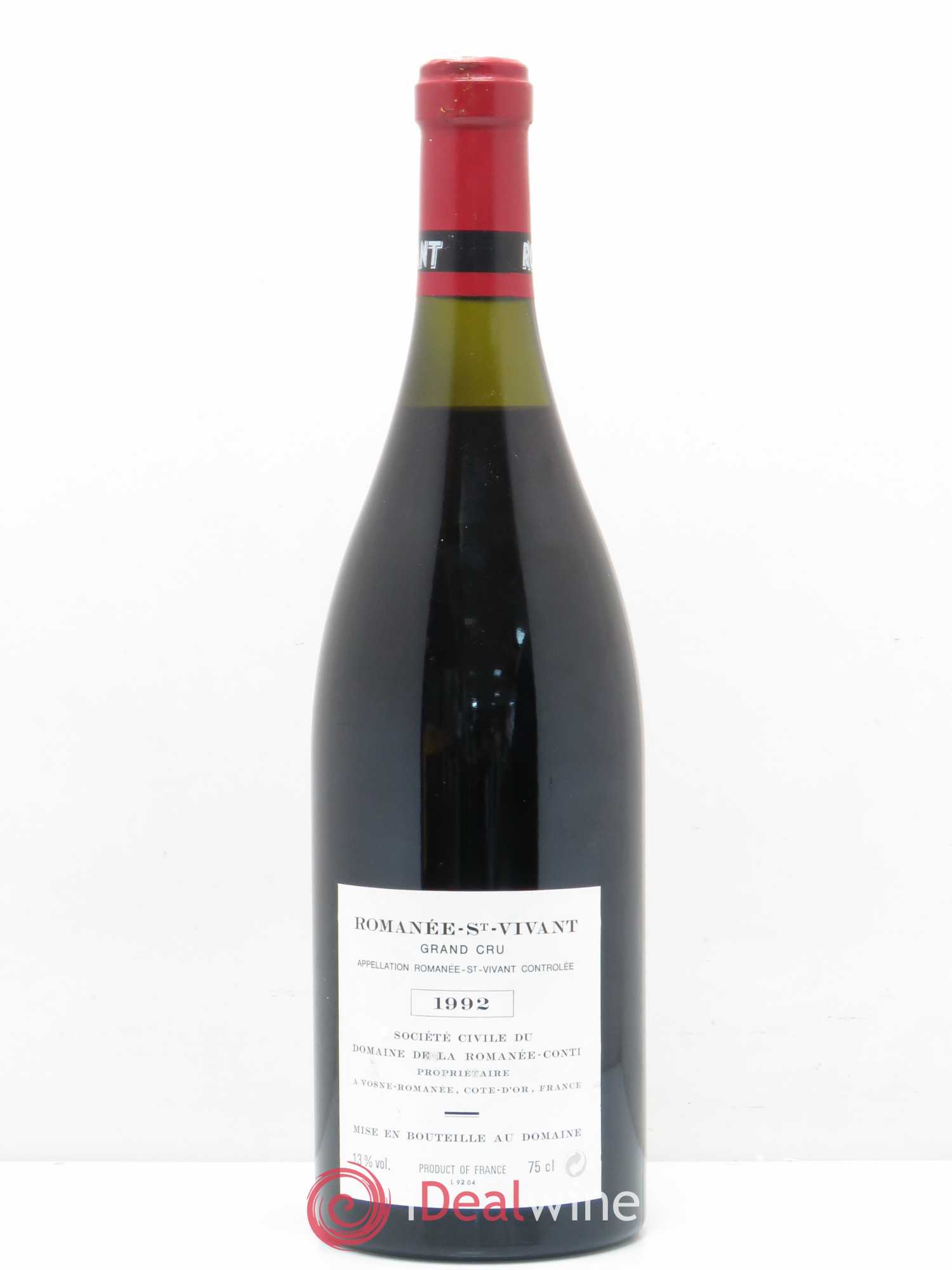 Romanée-Saint-Vivant Grand Cru Domaine de la Romanée-Conti 1992 - Lot de 1 bouteille - 1