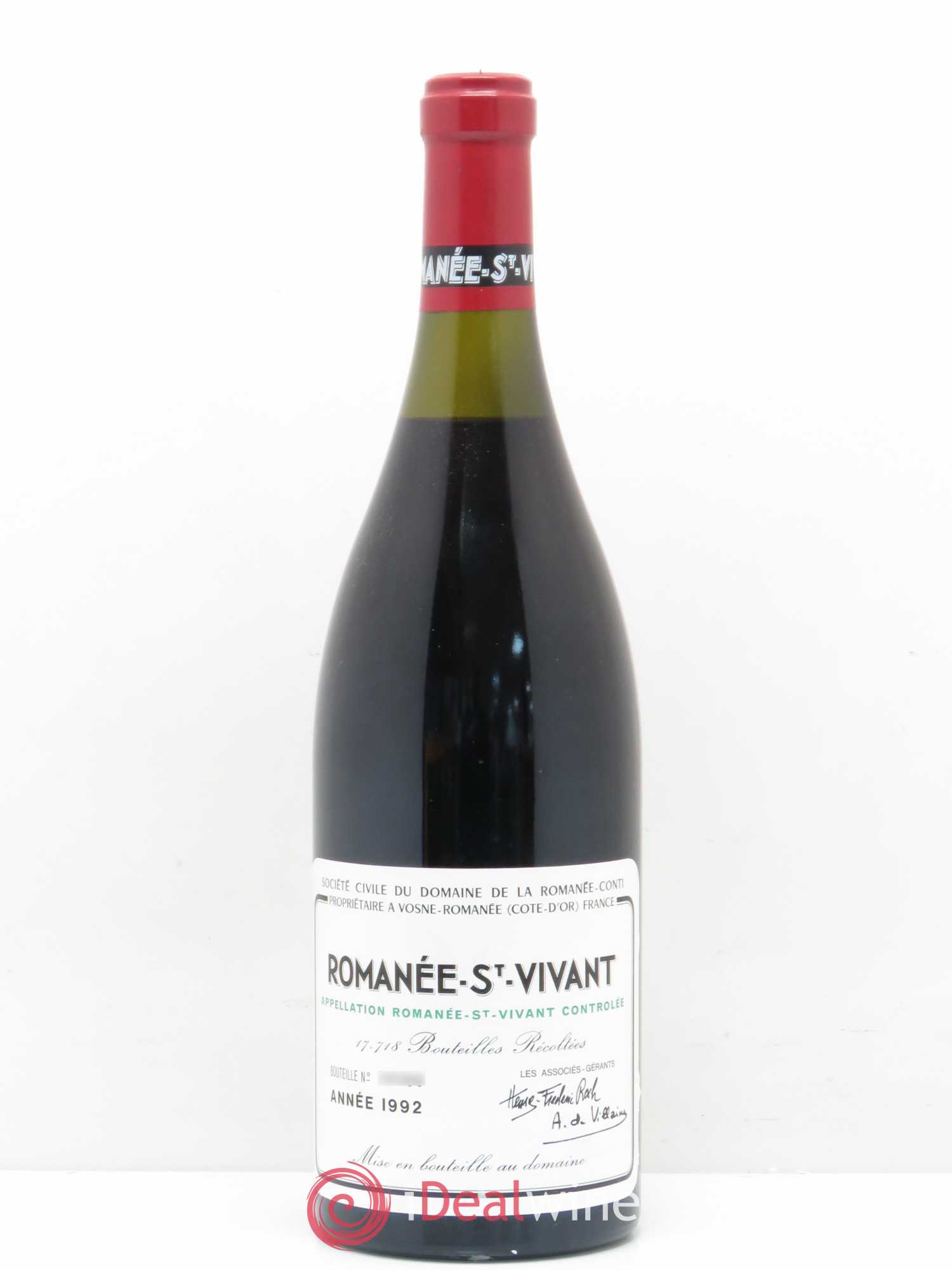 Romanée-Saint-Vivant Grand Cru Domaine de la Romanée-Conti 1992 - Lot de 1 bouteille - 0