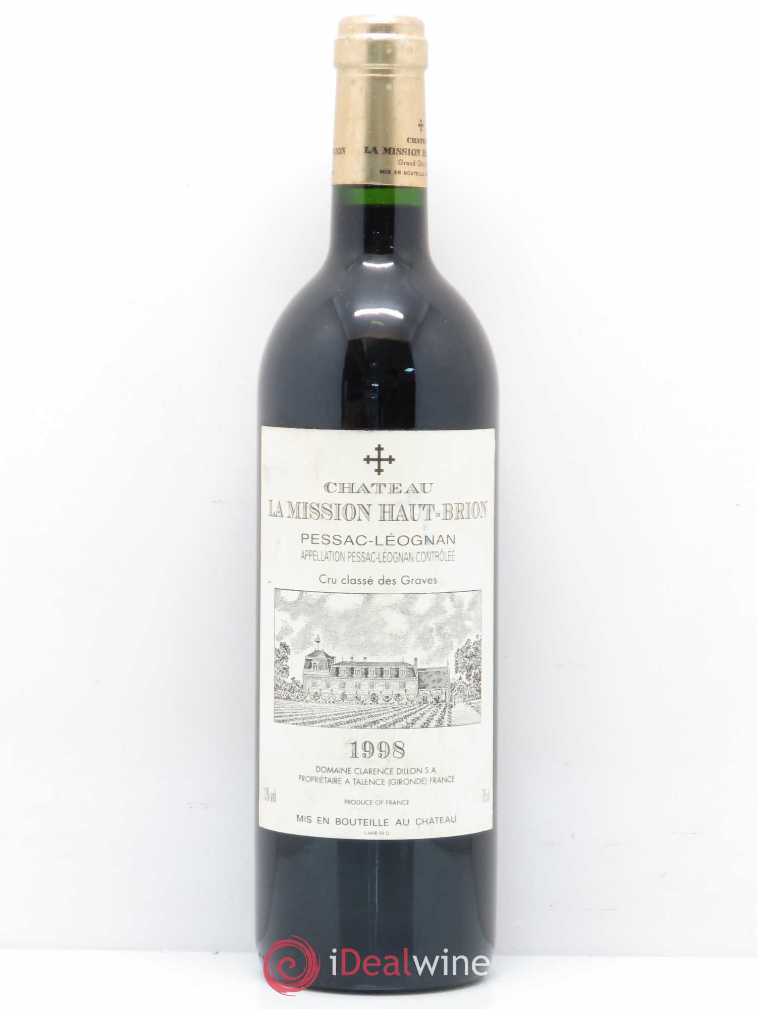 Château la Mission Haut-Brion Cru Classé de Graves 1998 - Lot de 1 bouteille - 0
