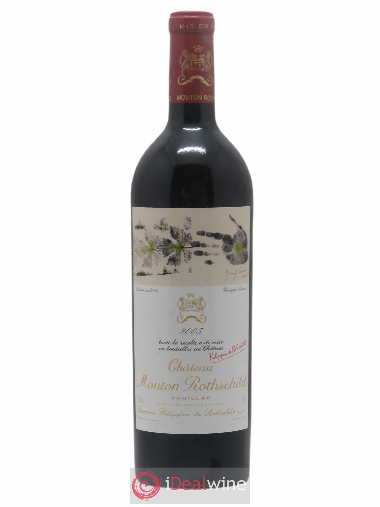 Château Mouton Rothschild 1er Grand Cru Classé 2005 - Lot de 1 bouteille - 0