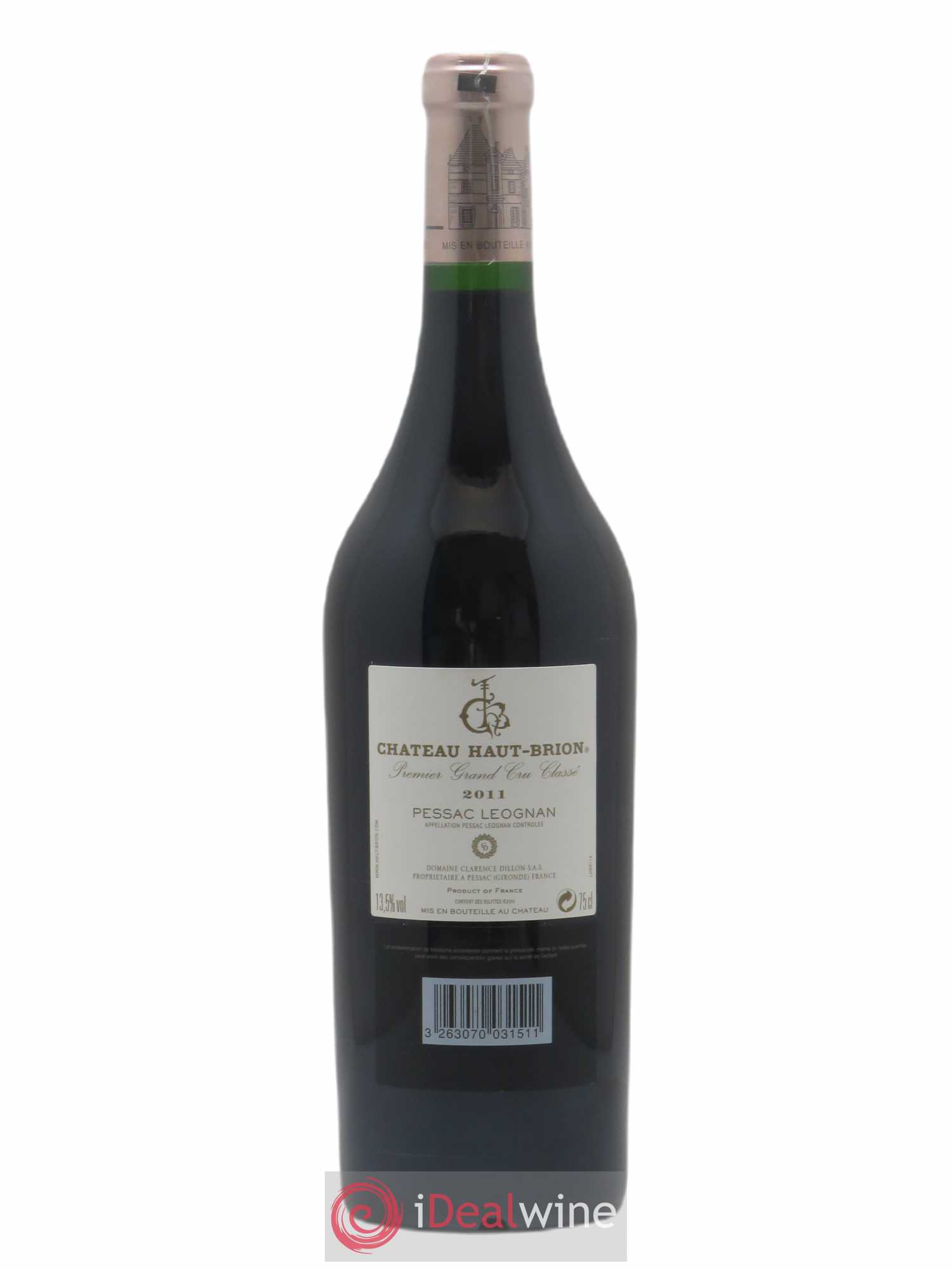 Château Haut Brion 1er Grand Cru Classé 2011 - Lot de 1 bouteille - 1