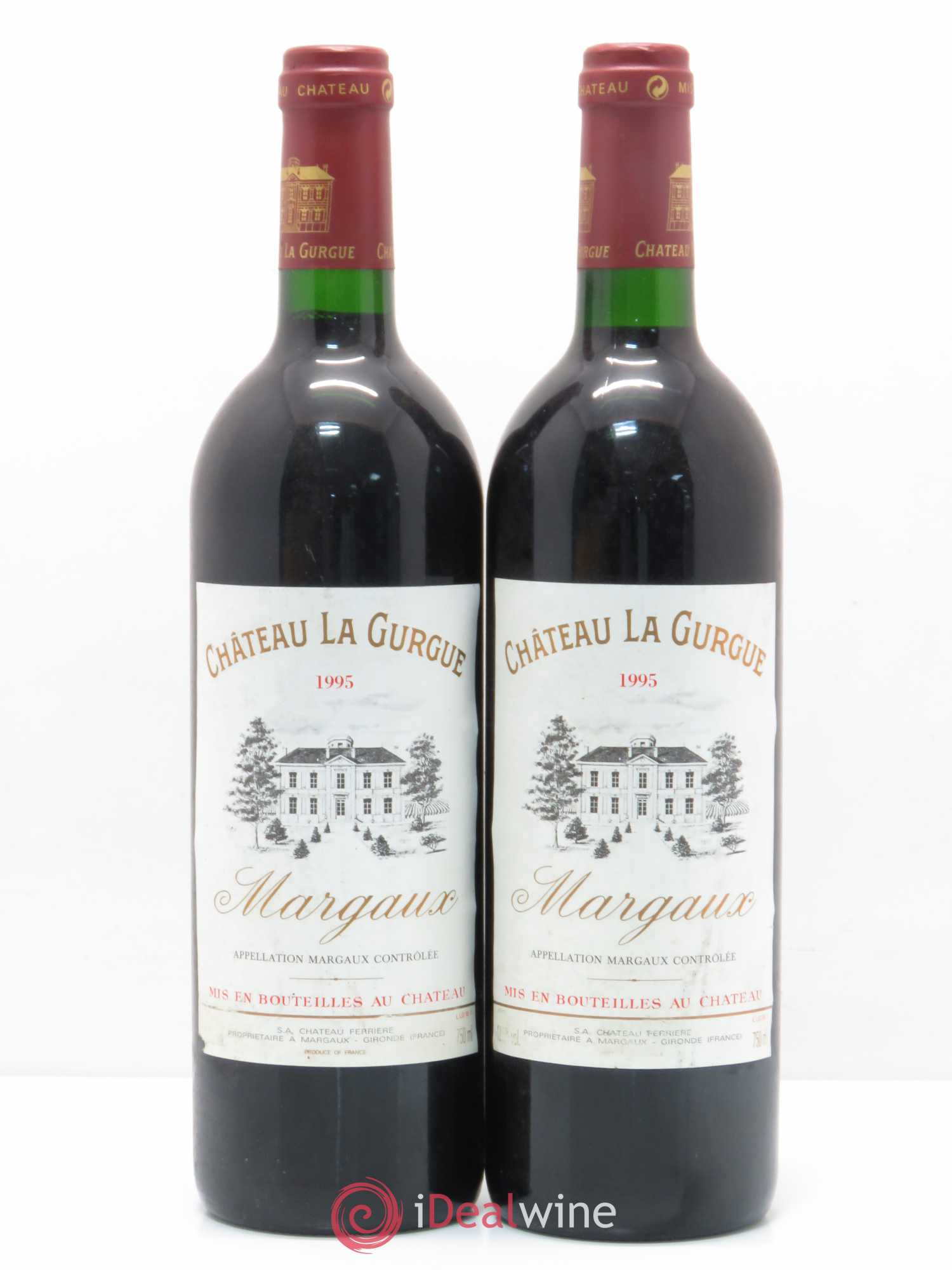 Château la Gurgue Cru Bourgeois 1995 - Lot de 2 bouteilles - 0