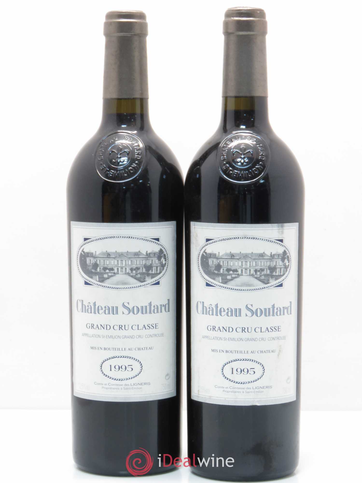 Château Soutard Grand Cru Classé 1995 - Lot de 2 bouteilles - 0