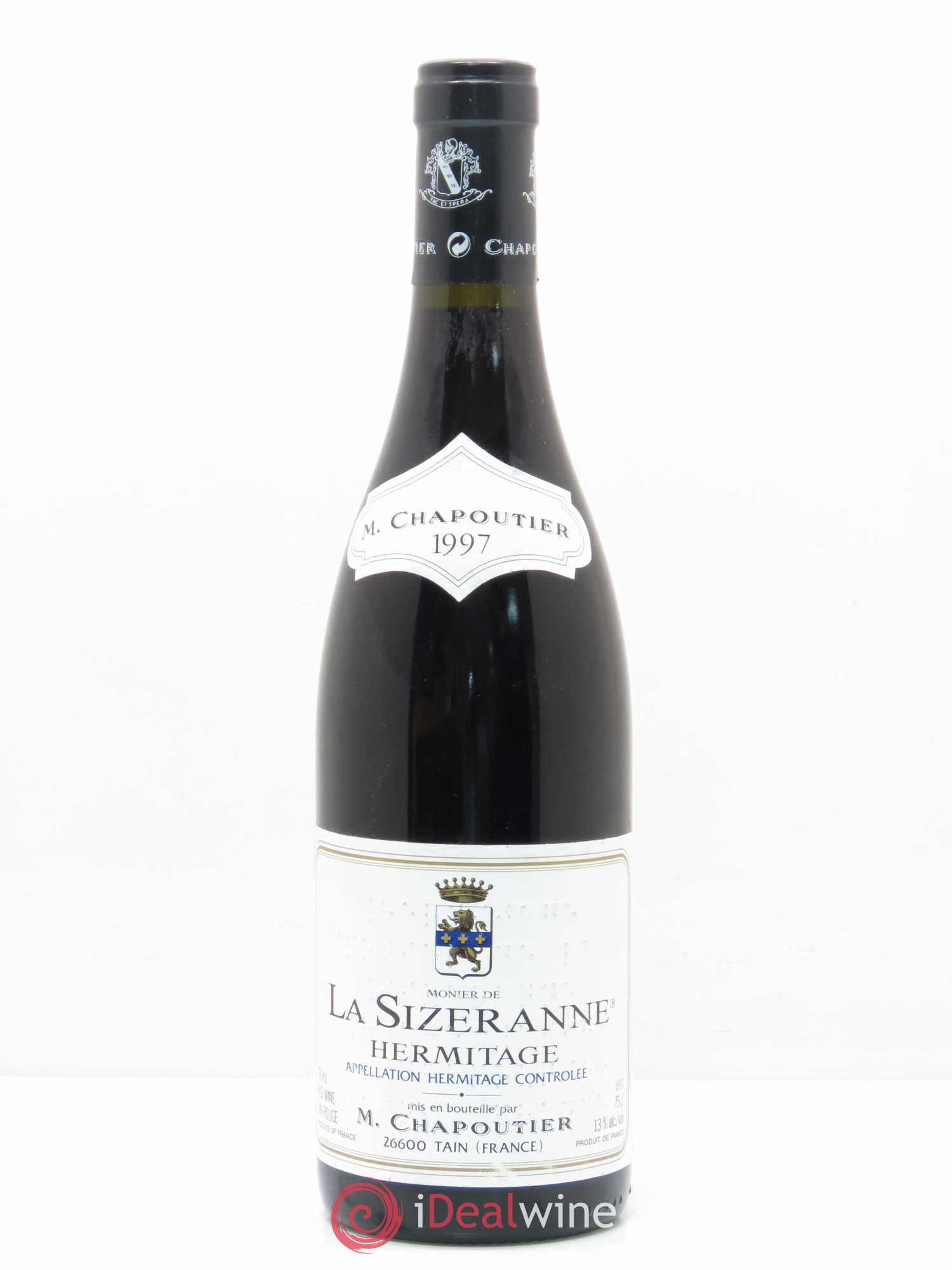 Hermitage Monier de La Sizeranne Chapoutier 1997 - Lot de 1 bouteille - 0