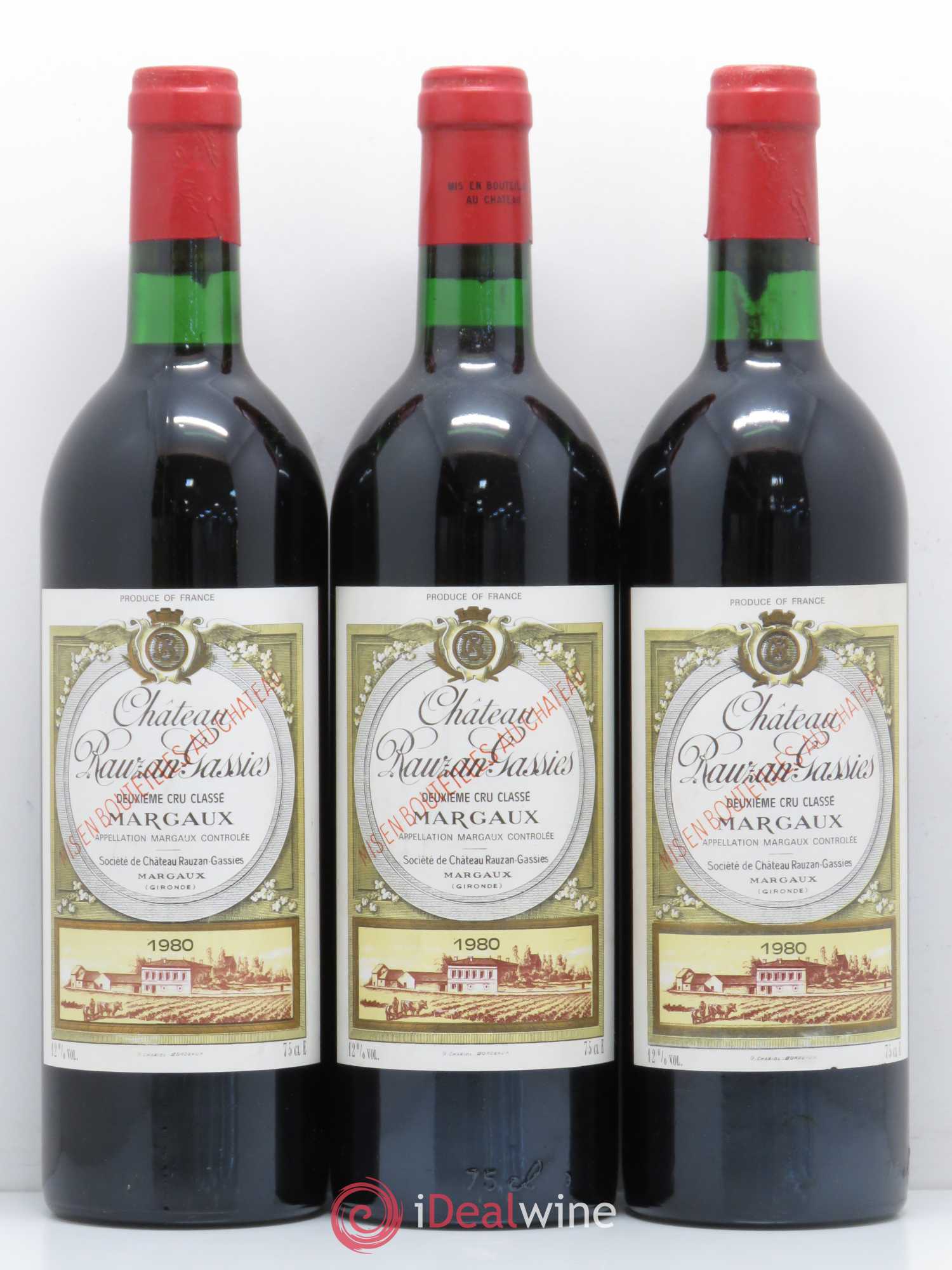 Château Rauzan-Gassies 2ème Grand Cru Classé 1980 - Lot de 12 bouteilles - 2