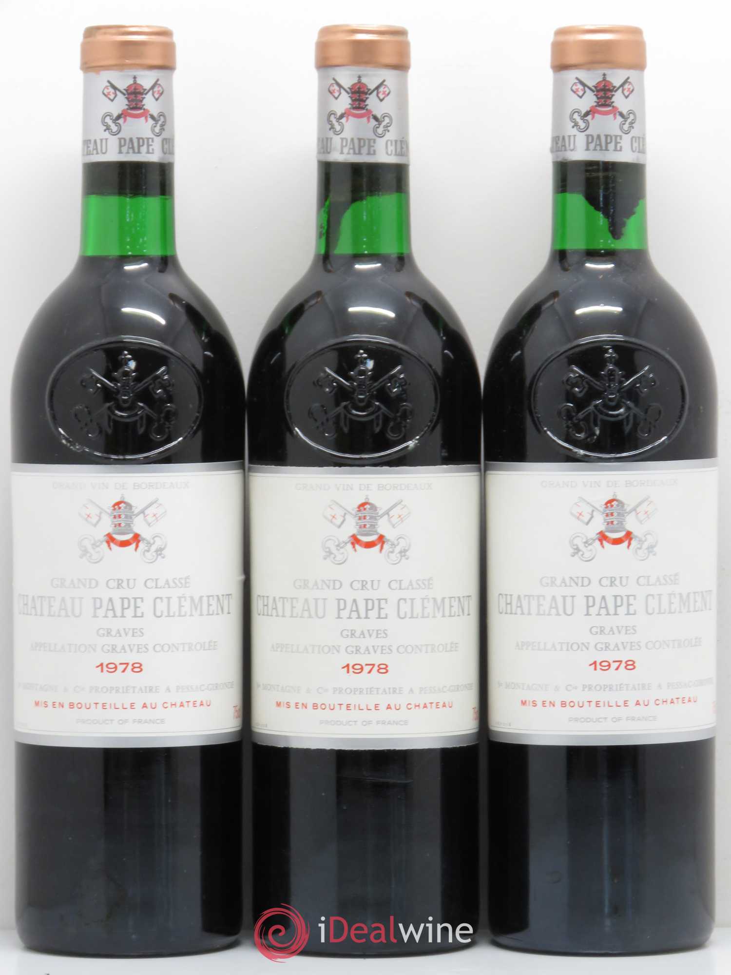 Château Pape Clément Cru Classé de Graves 1978 - Lot de 12 bouteilles - 3
