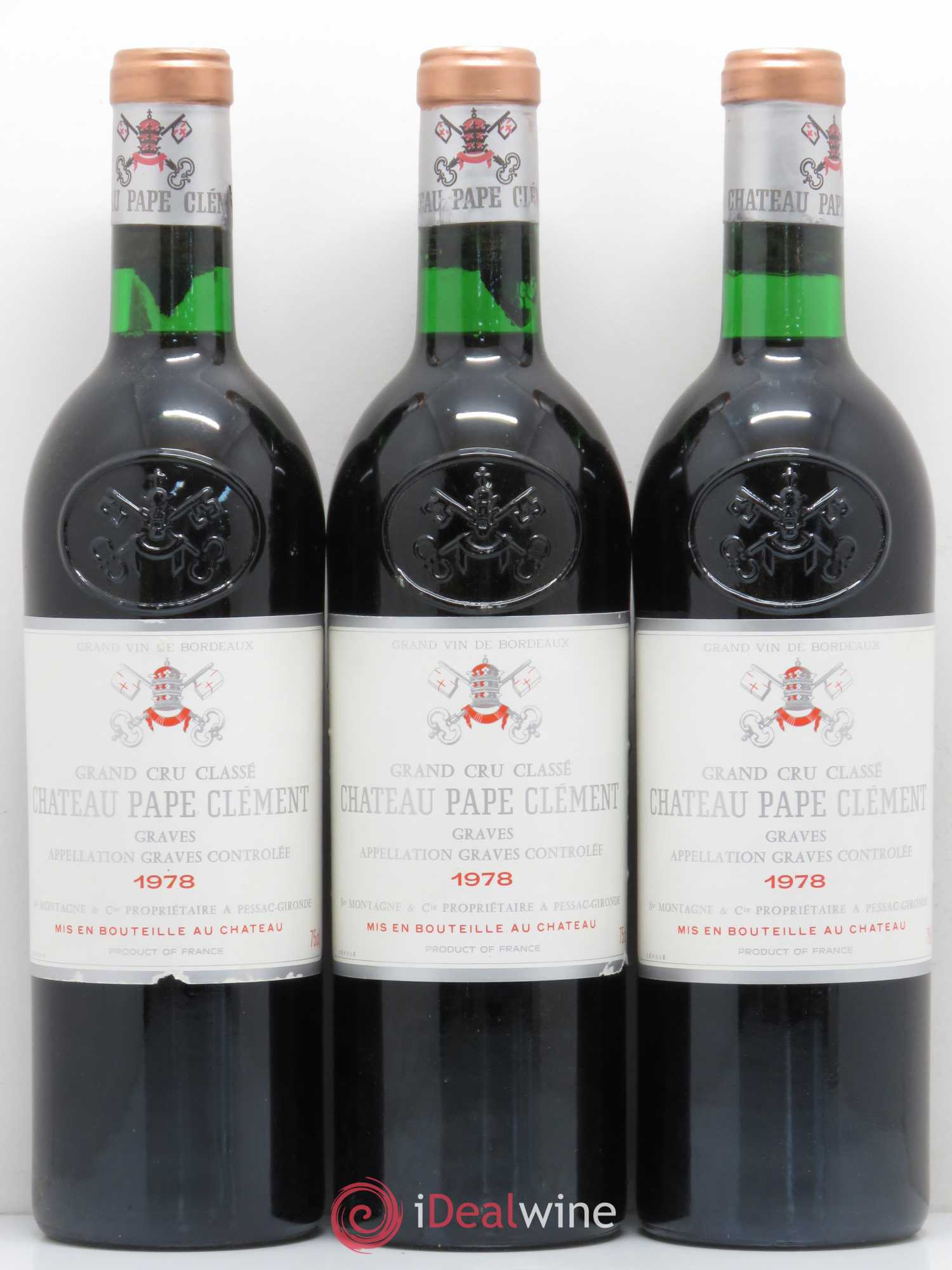 Château Pape Clément Cru Classé de Graves 1978 - Lot de 12 bouteilles - 4