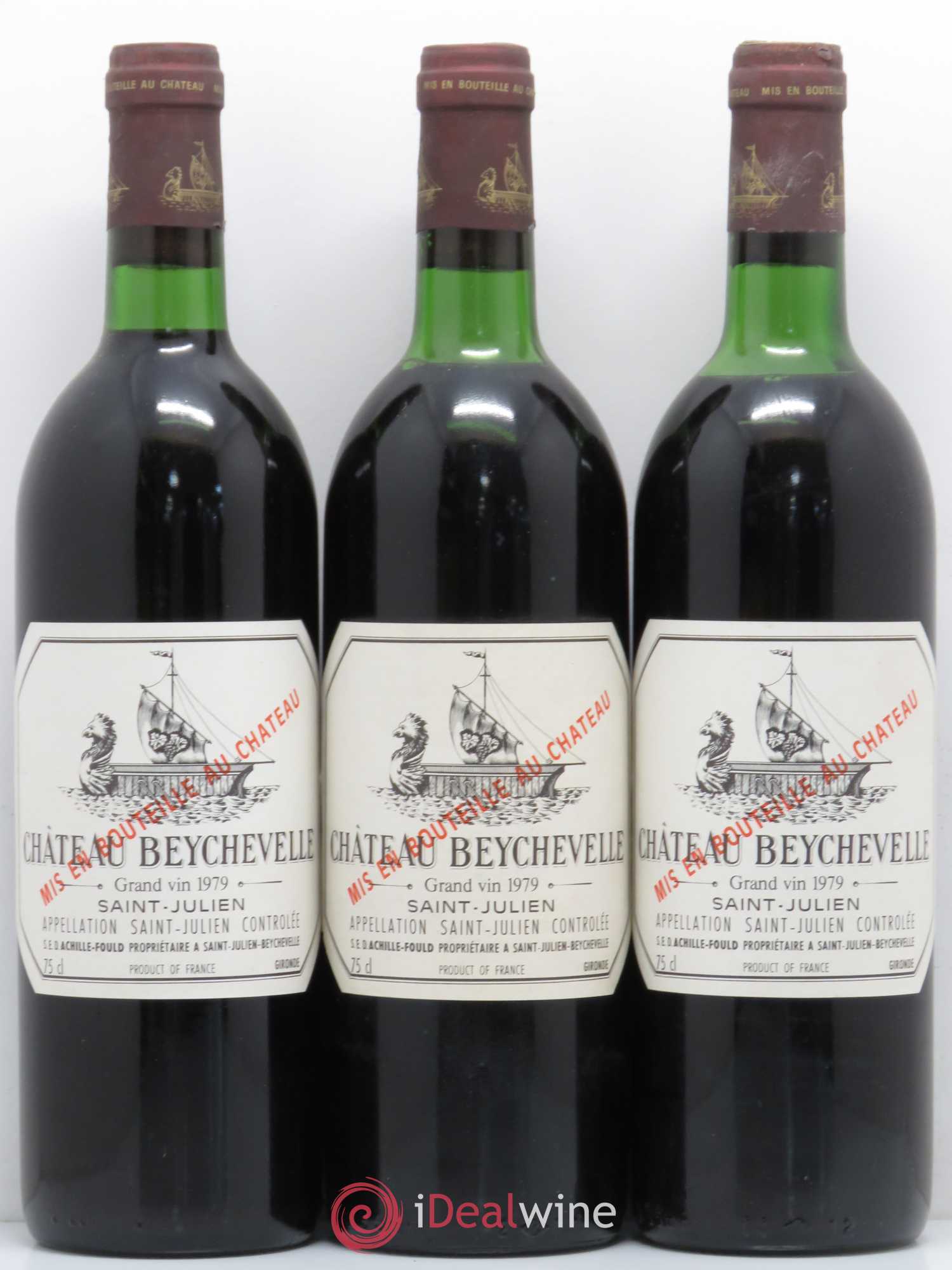 Château Beychevelle 4ème Grand Cru Classé 1979 - Lot de 12 bouteilles - 1