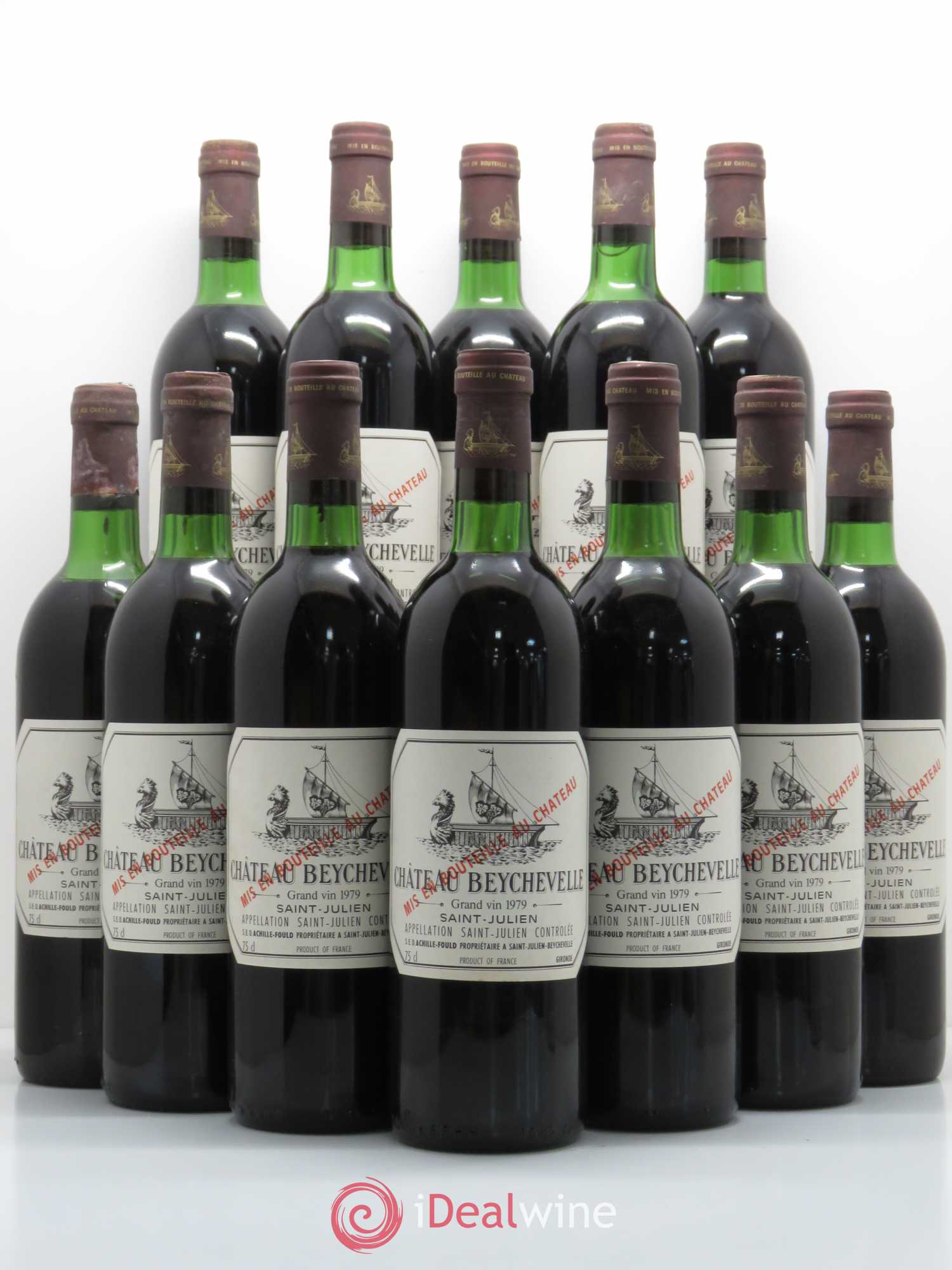 Château Beychevelle 4ème Grand Cru Classé 1979 - Lot de 12 bouteilles - 0