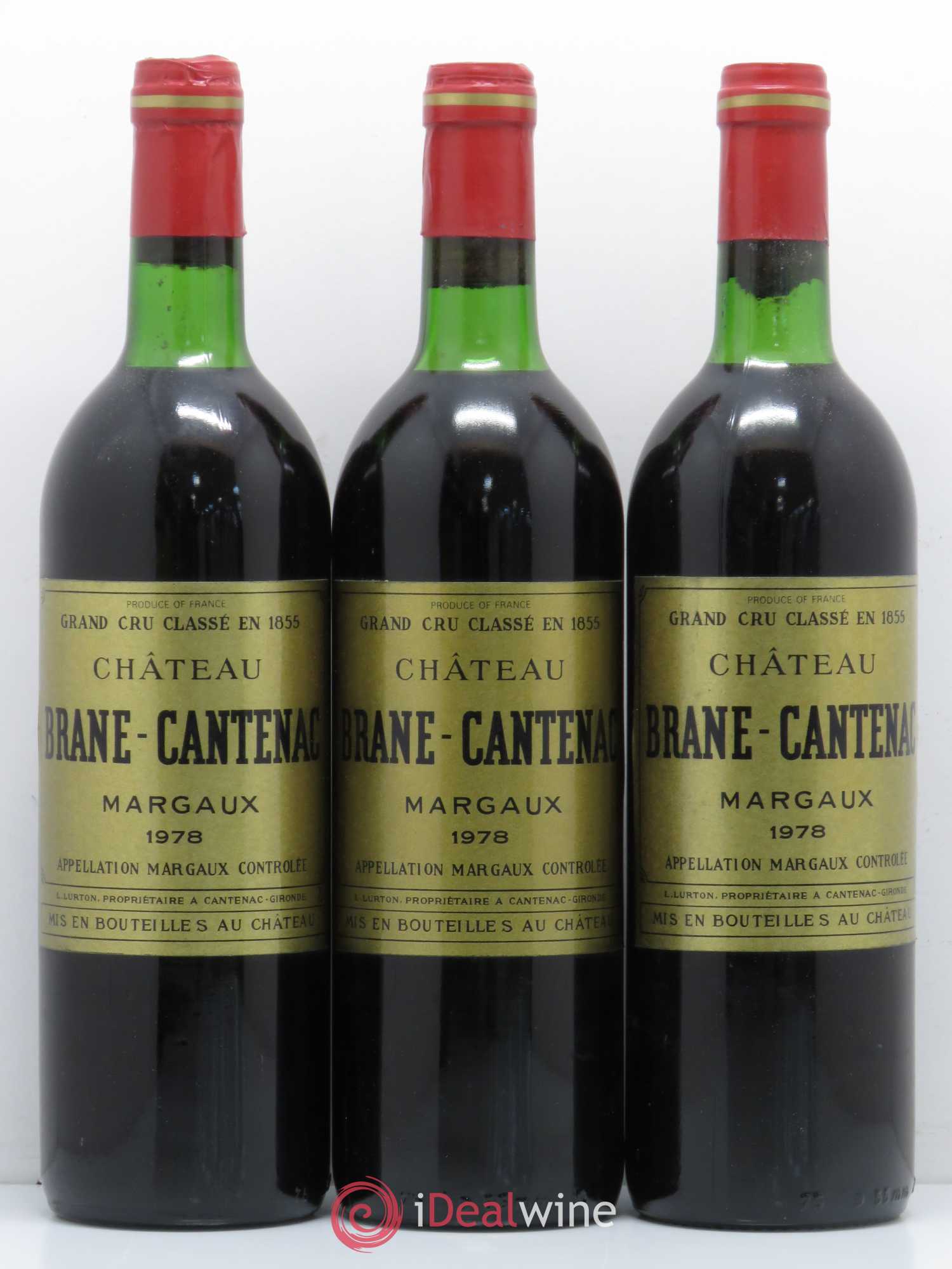 Château Brane Cantenac 2ème Grand Cru Classé 1978 - Lot de 11 bouteilles - 3