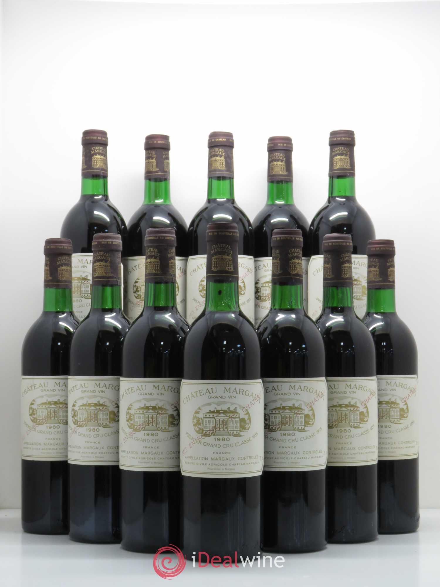 Château Margaux 1er Grand Cru Classé 1980 - Lot de 12 bouteilles - 0