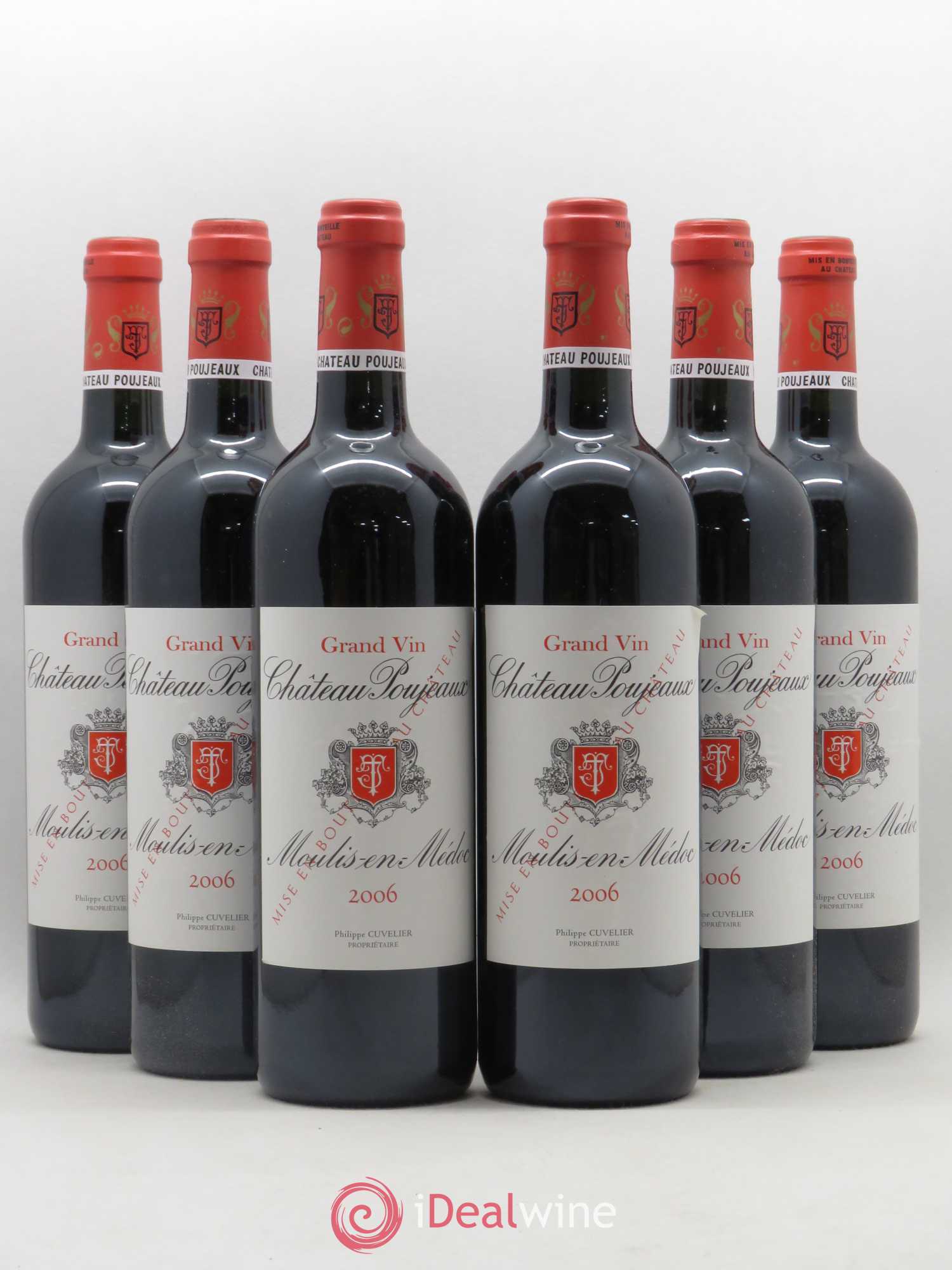 Château Poujeaux 2006 - Lot de 6 bouteilles - 0