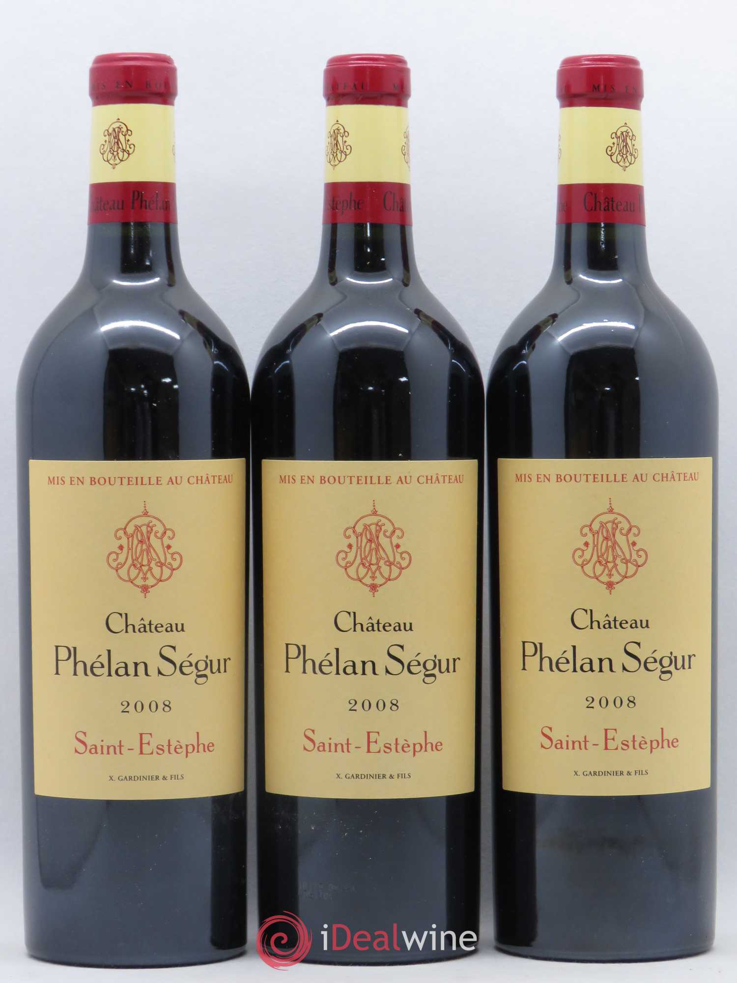 Château Phélan Ségur 2008 - Lot de 6 bouteilles - 1