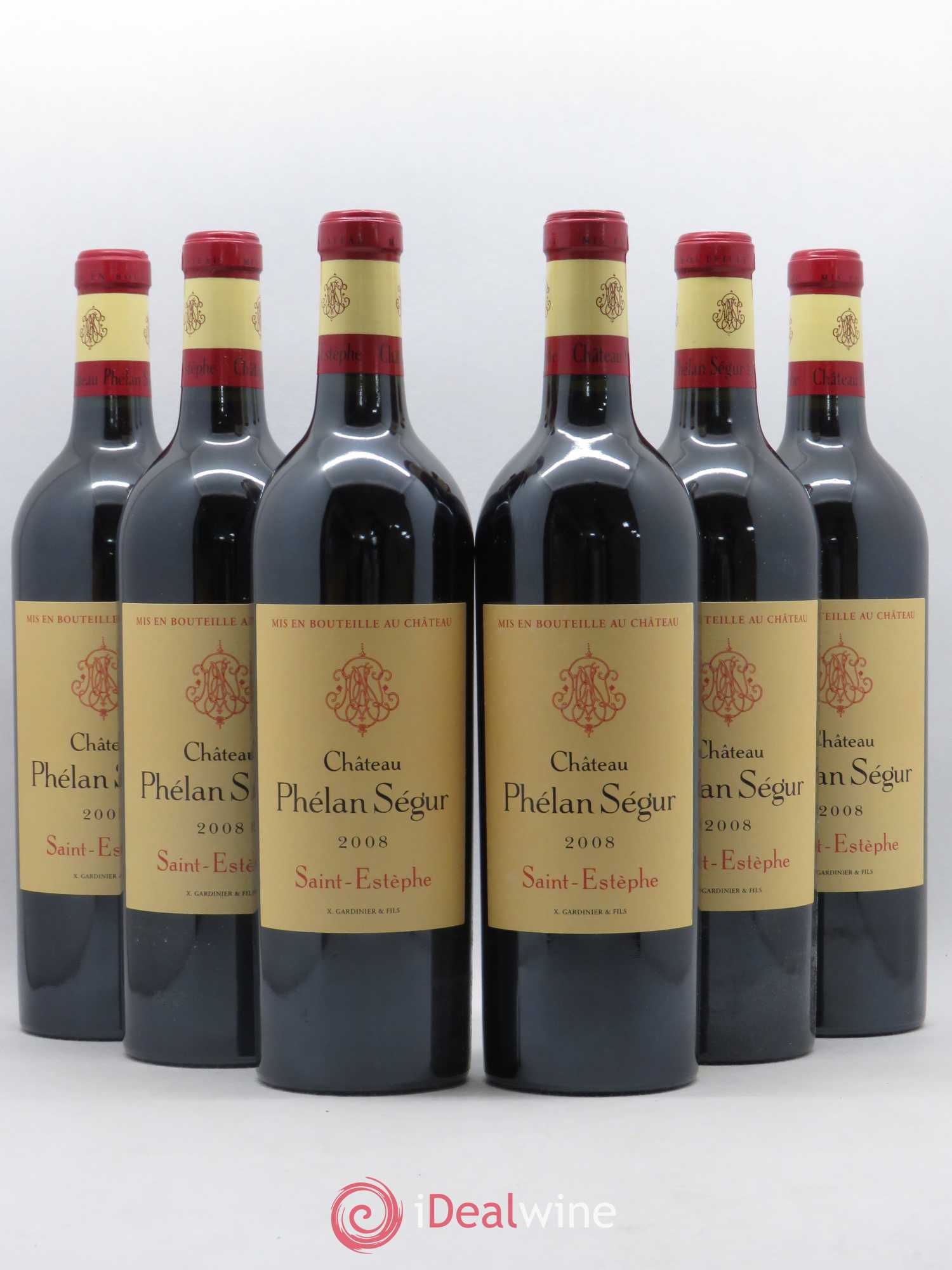 Château Phélan Ségur 2008 - Lot de 6 bouteilles - 0