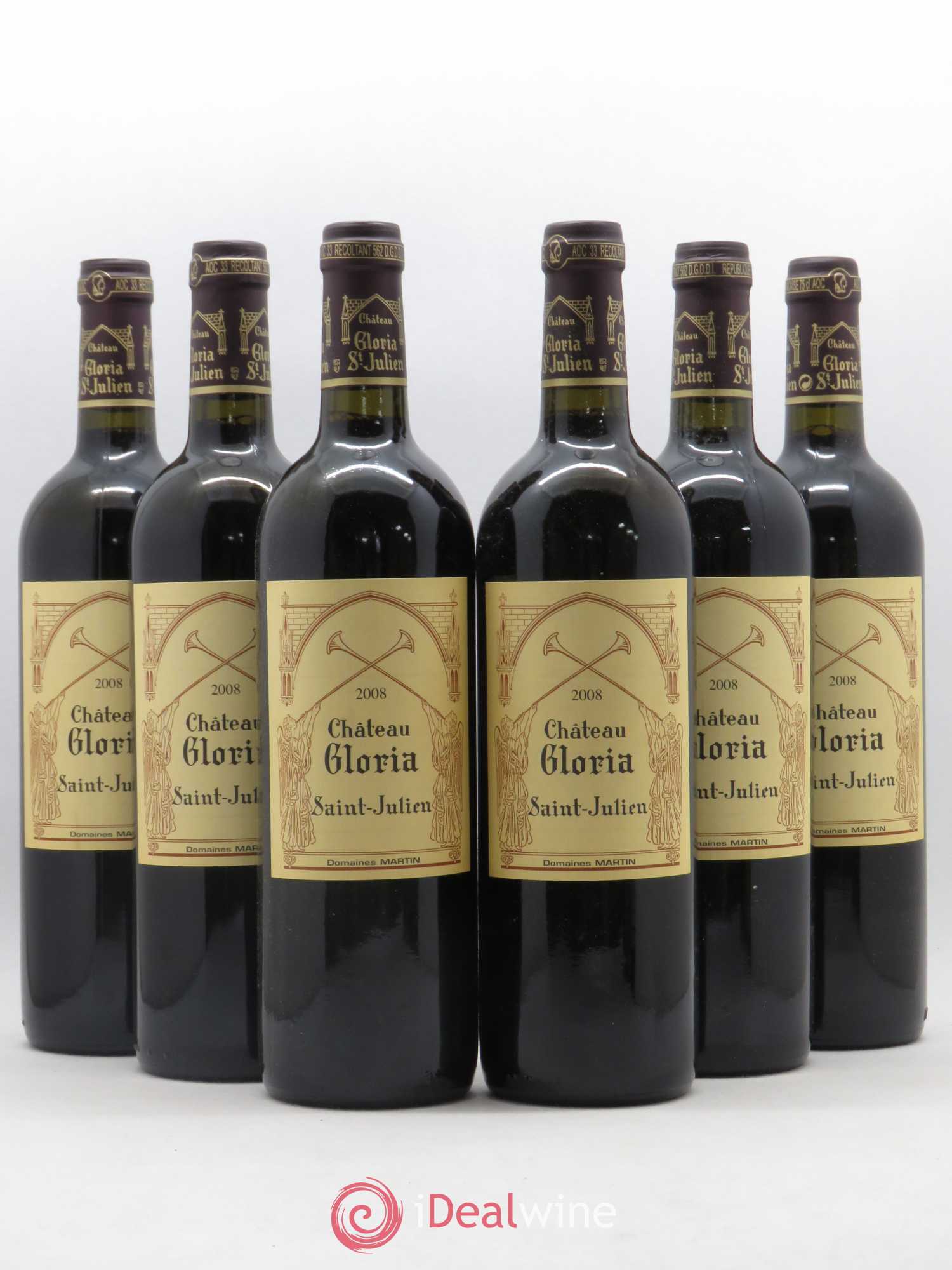 Château Gloria 2008 - Lot de 6 bouteilles - 0
