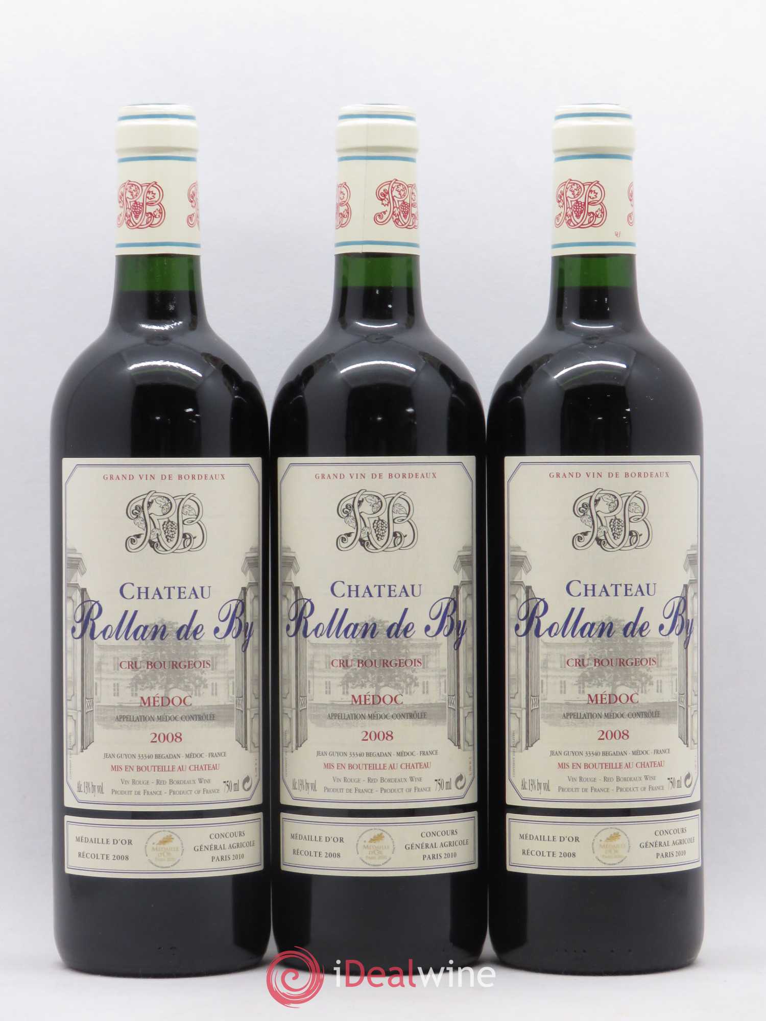 Château Rollan de By Cru Bourgeois 2008 - Lot de 6 bouteilles - 1