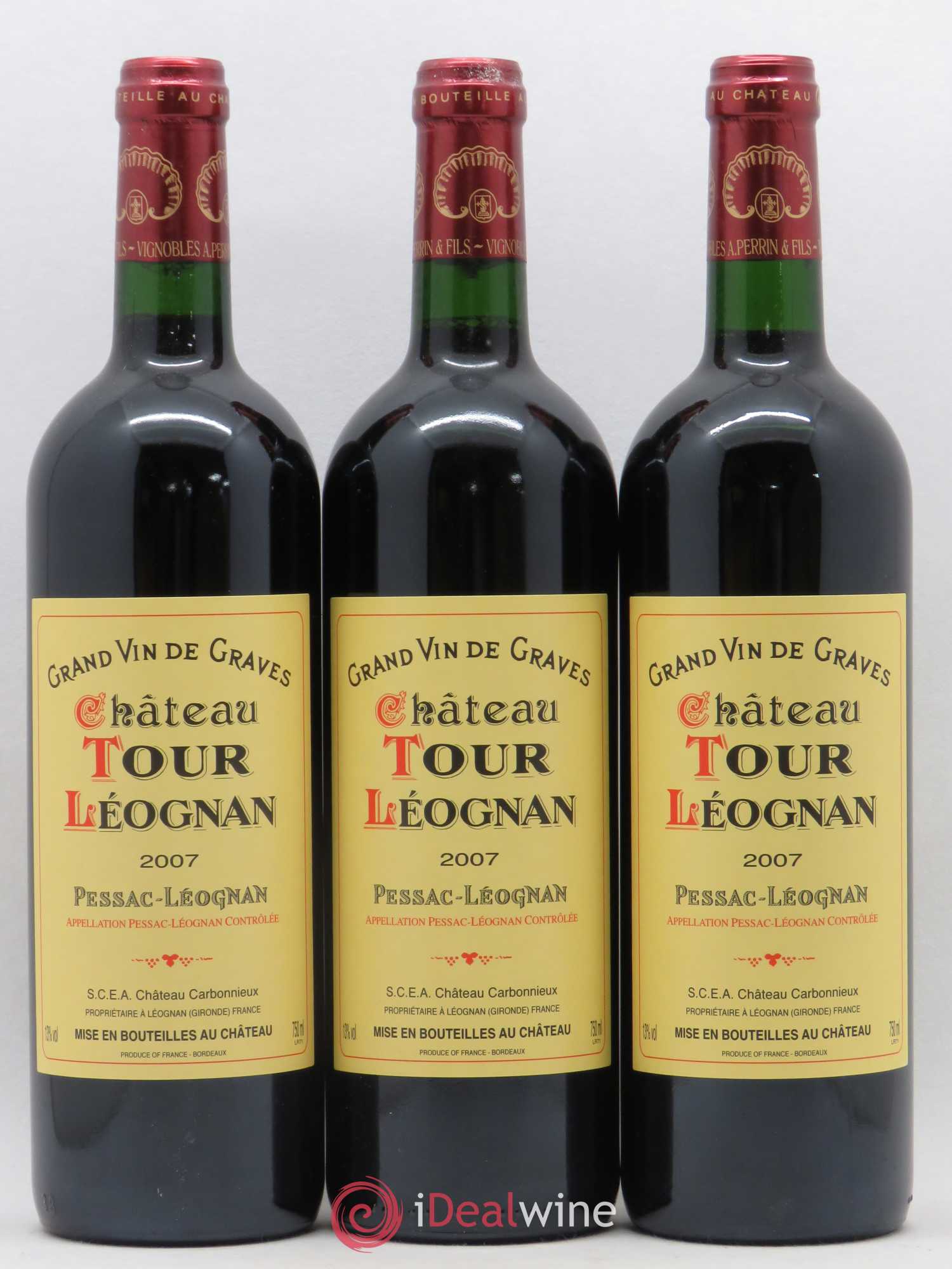 Château Tour Léognan 2007 - Lot de 6 bouteilles - 1