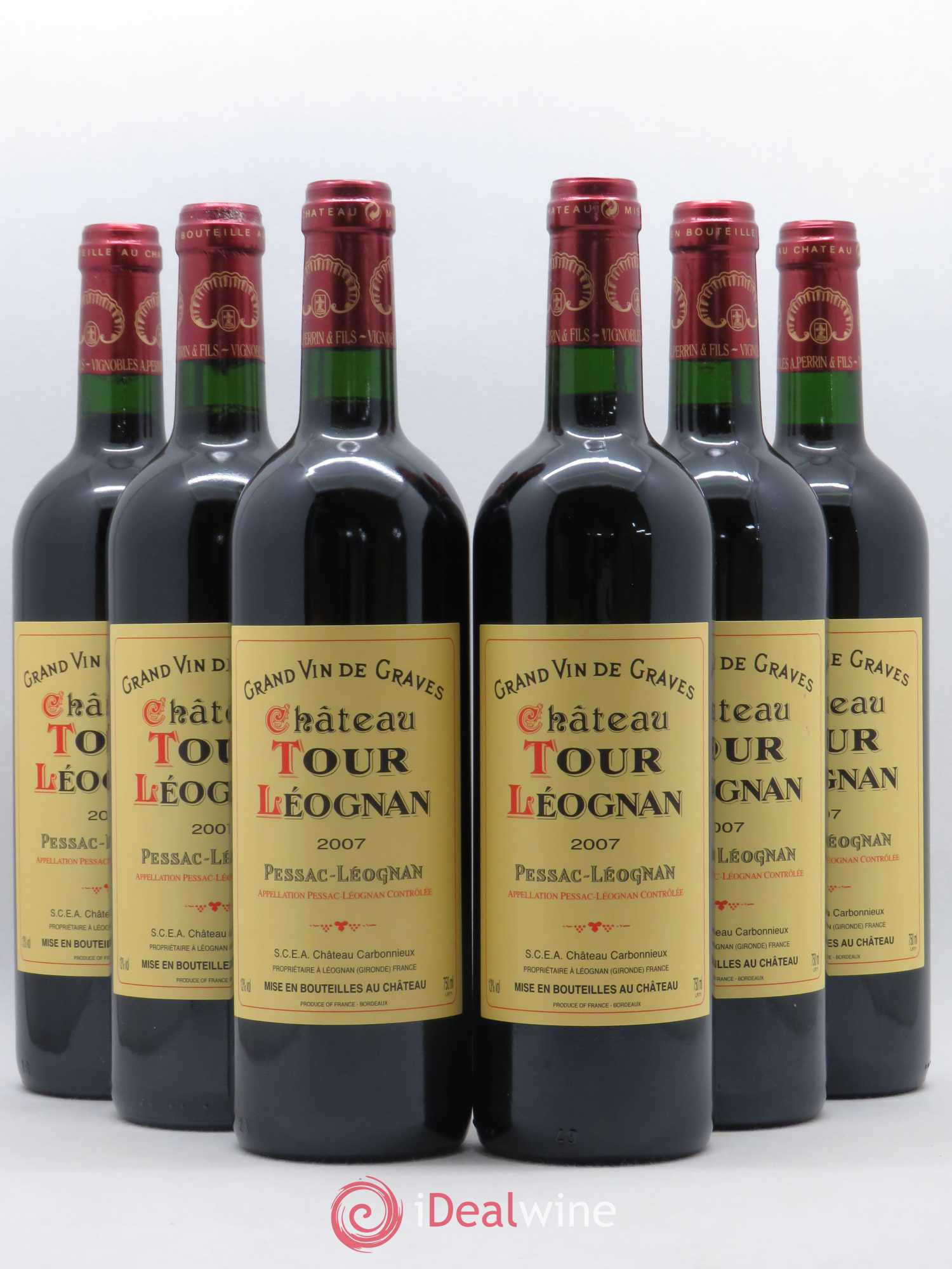 Château Tour Léognan 2007 - Lot de 6 bouteilles - 0