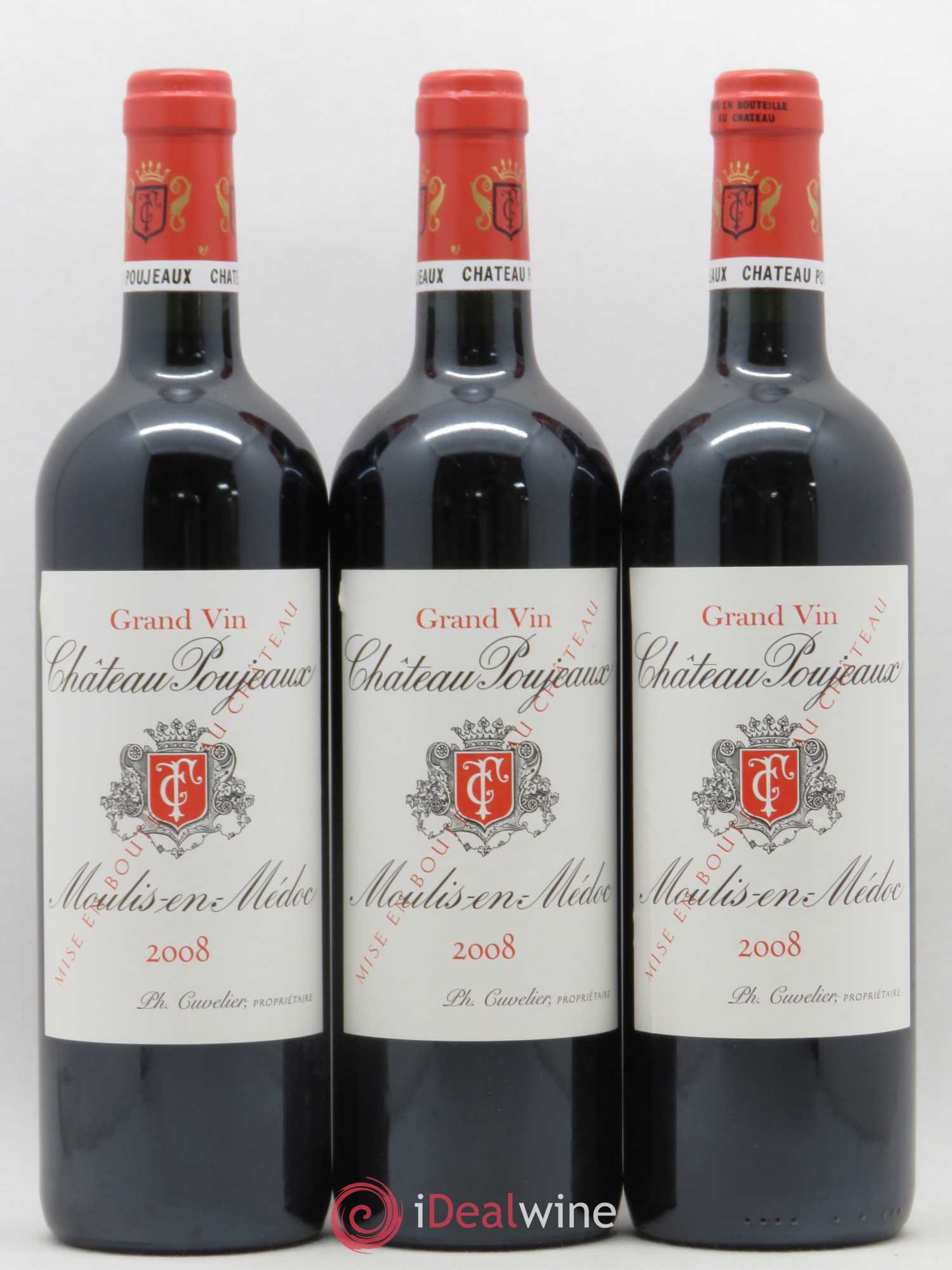 Château Poujeaux 2008 - Lot de 6 bouteilles - 1