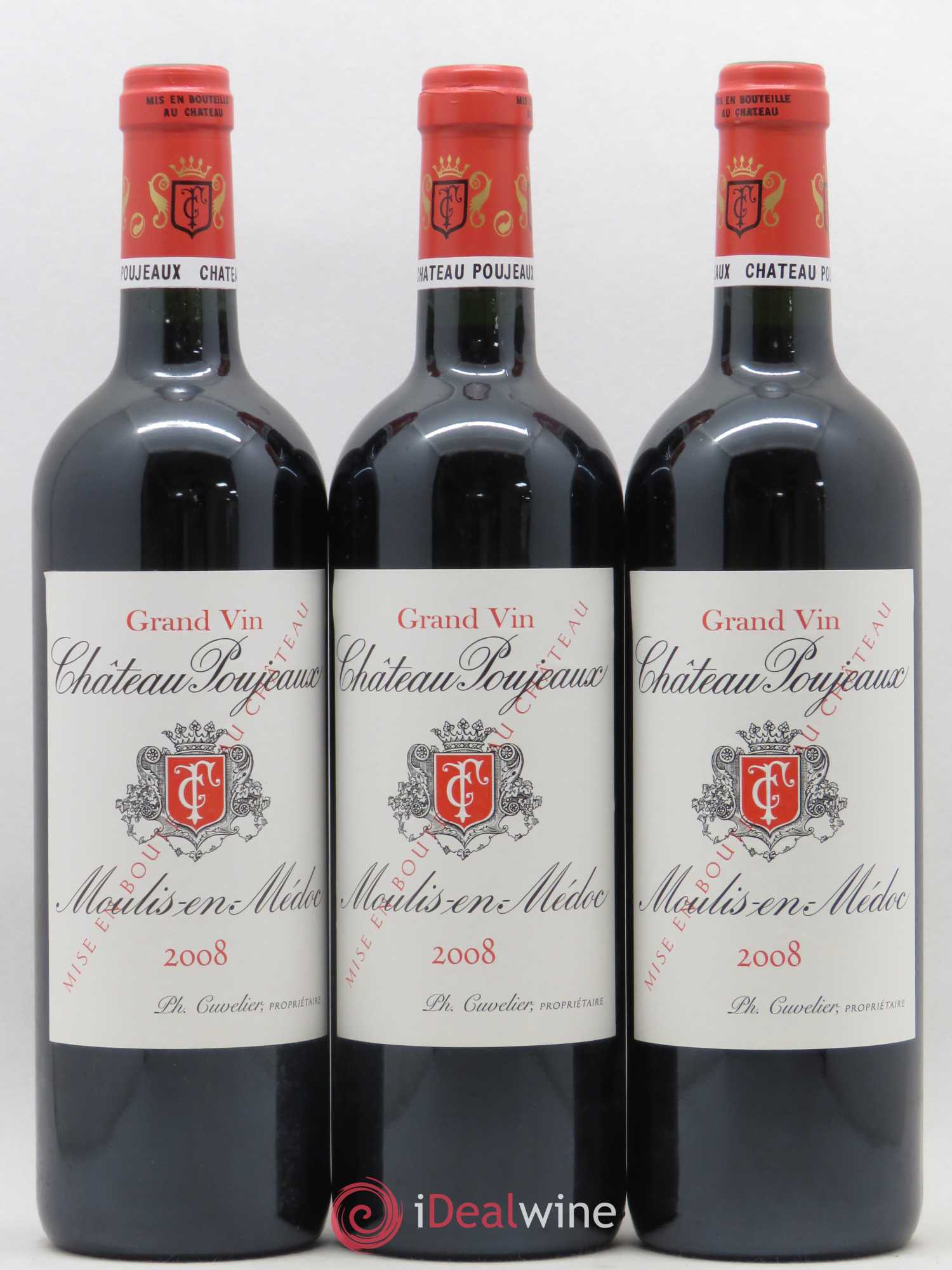 Château Poujeaux 2008 - Lot de 6 bouteilles - 2