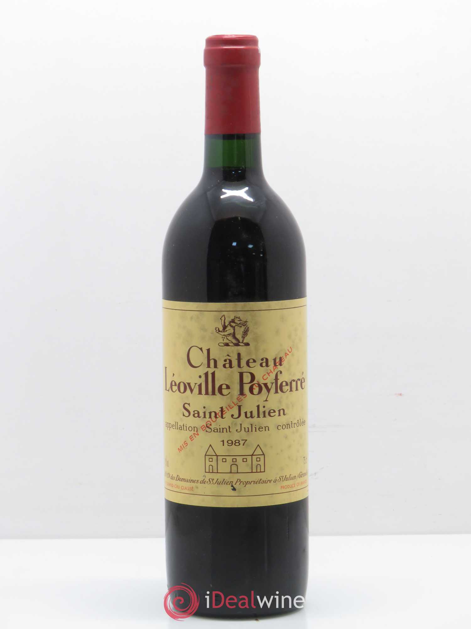 Château Léoville Poyferré 2ème Grand Cru Classé 1987 - Lot de 1 bouteille - 0