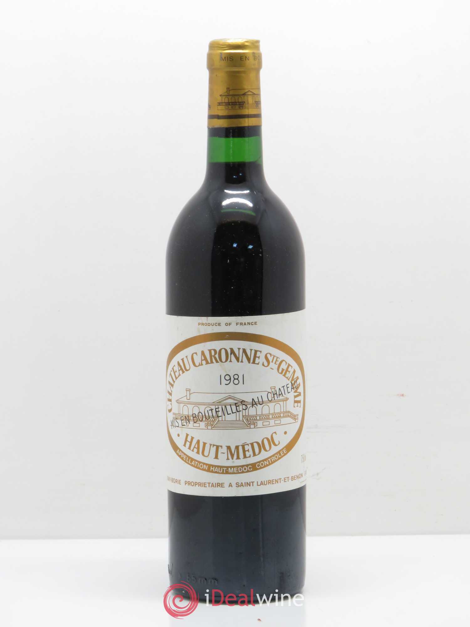 Château Caronne Sainte-Gemme Cru Bourgeois 1981 - Lot de 1 bouteille - 0
