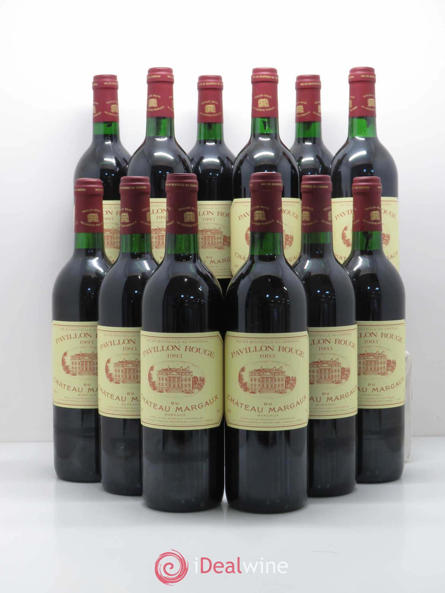 Pavillon Rouge du Château Margaux Second Vin 1993 - Lot de 12 bouteilles - 0