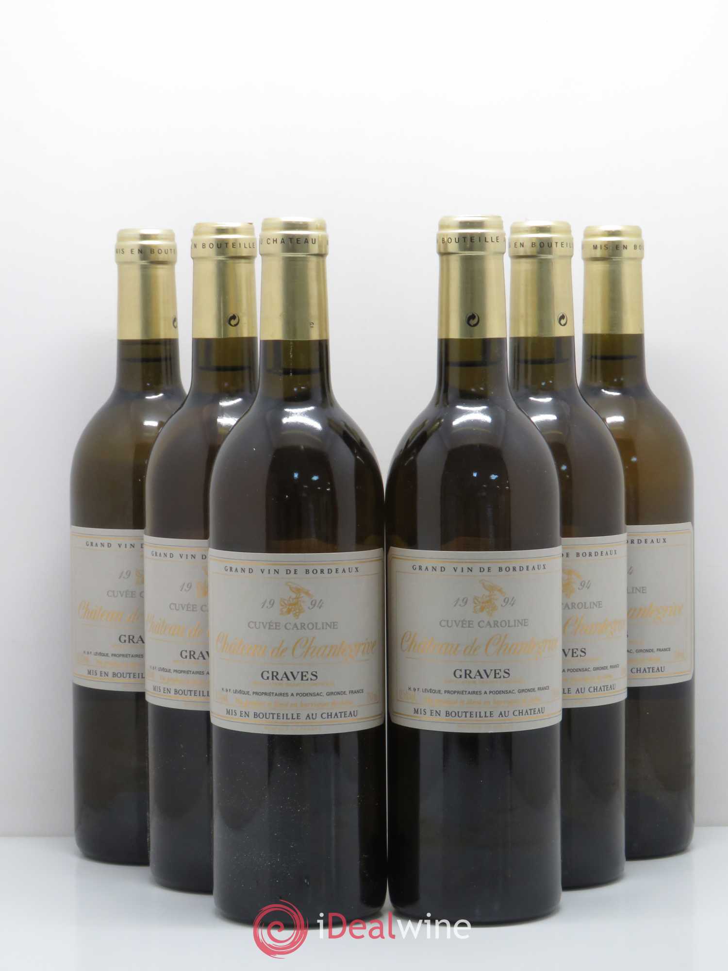 Château de Chantegrive Caroline 1994 - Lot de 6 bouteilles - 0