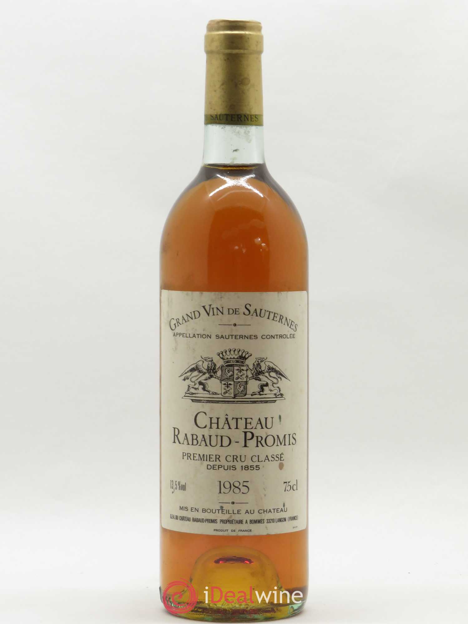 Château Rabaud Promis 1er Grand Cru Classé 1985 - Posten von 1 Flasche - 0