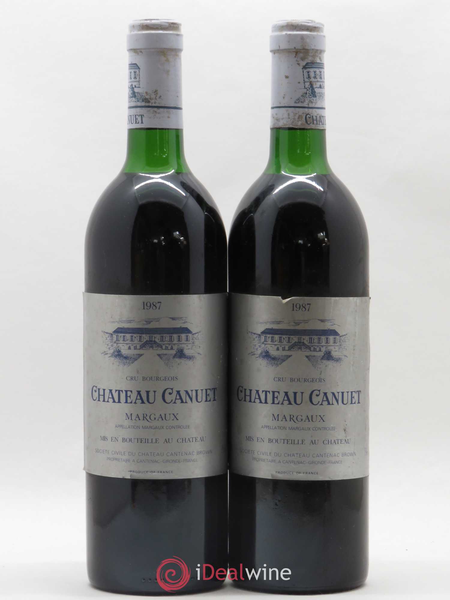 Château Canuet 1987 - Lot de 2 bouteilles - 0