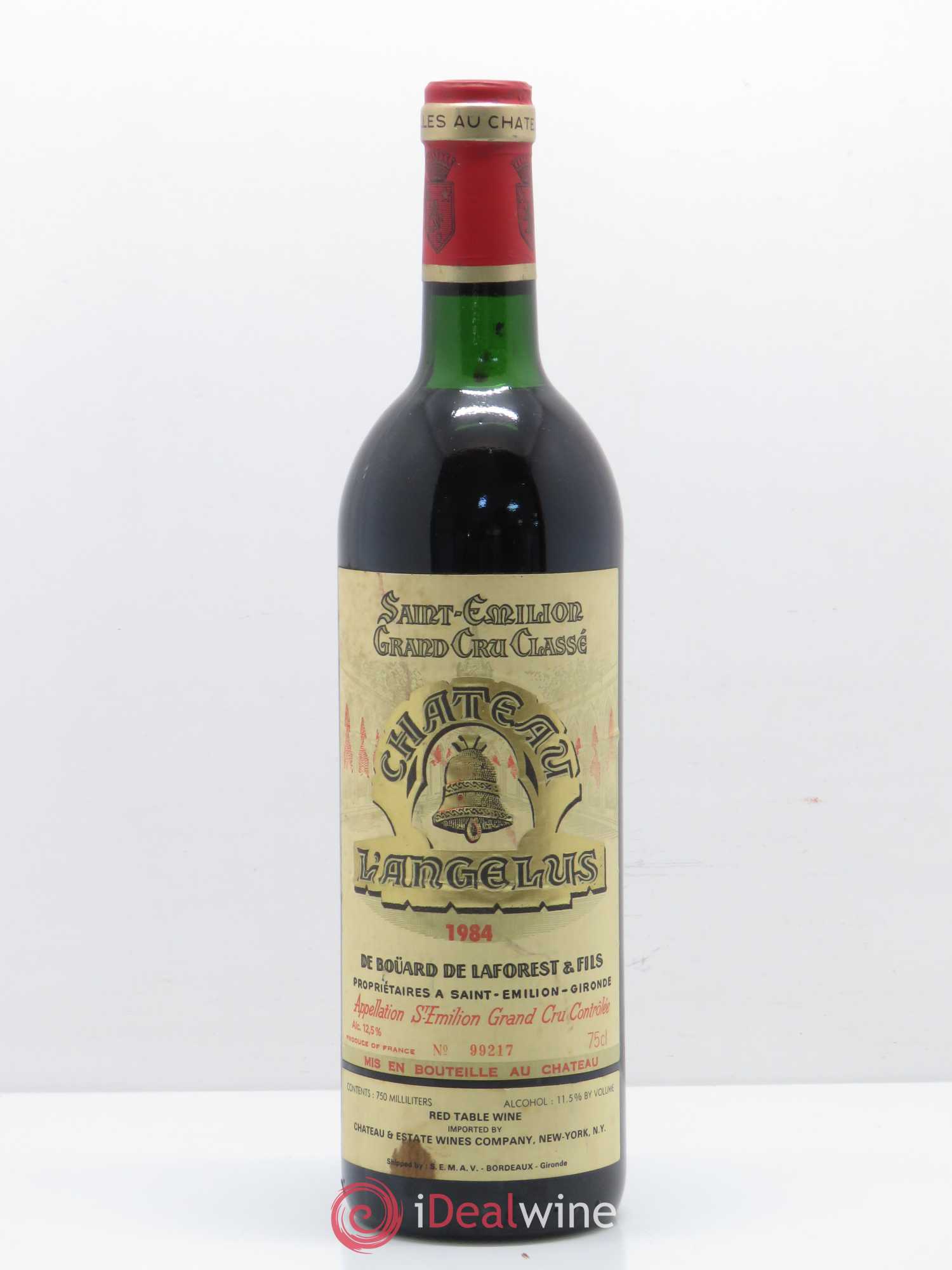 Château Angélus 1er Grand Cru Classé A 1984 - Lot de 1 bouteille - 0