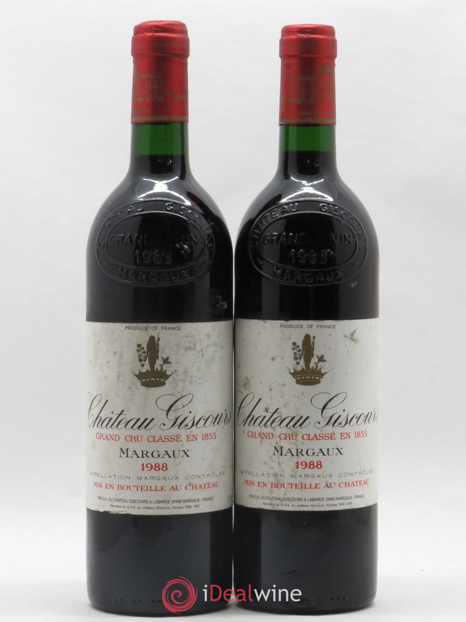 Château Giscours 3ème Grand Cru Classé 1988 - Lot de 2 bouteilles - 0