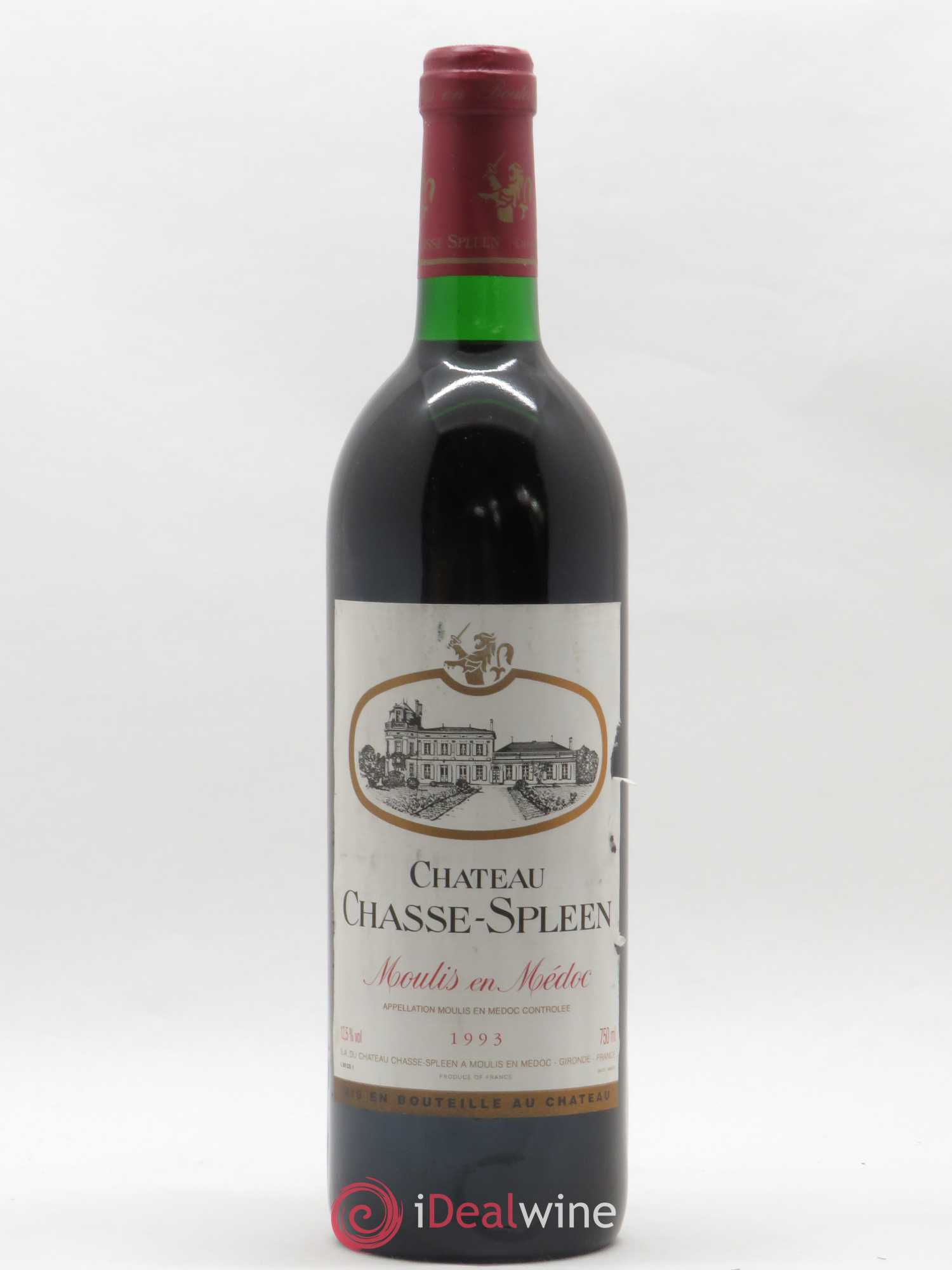 Château Chasse Spleen 1993 - Lot de 1 bouteille - 0