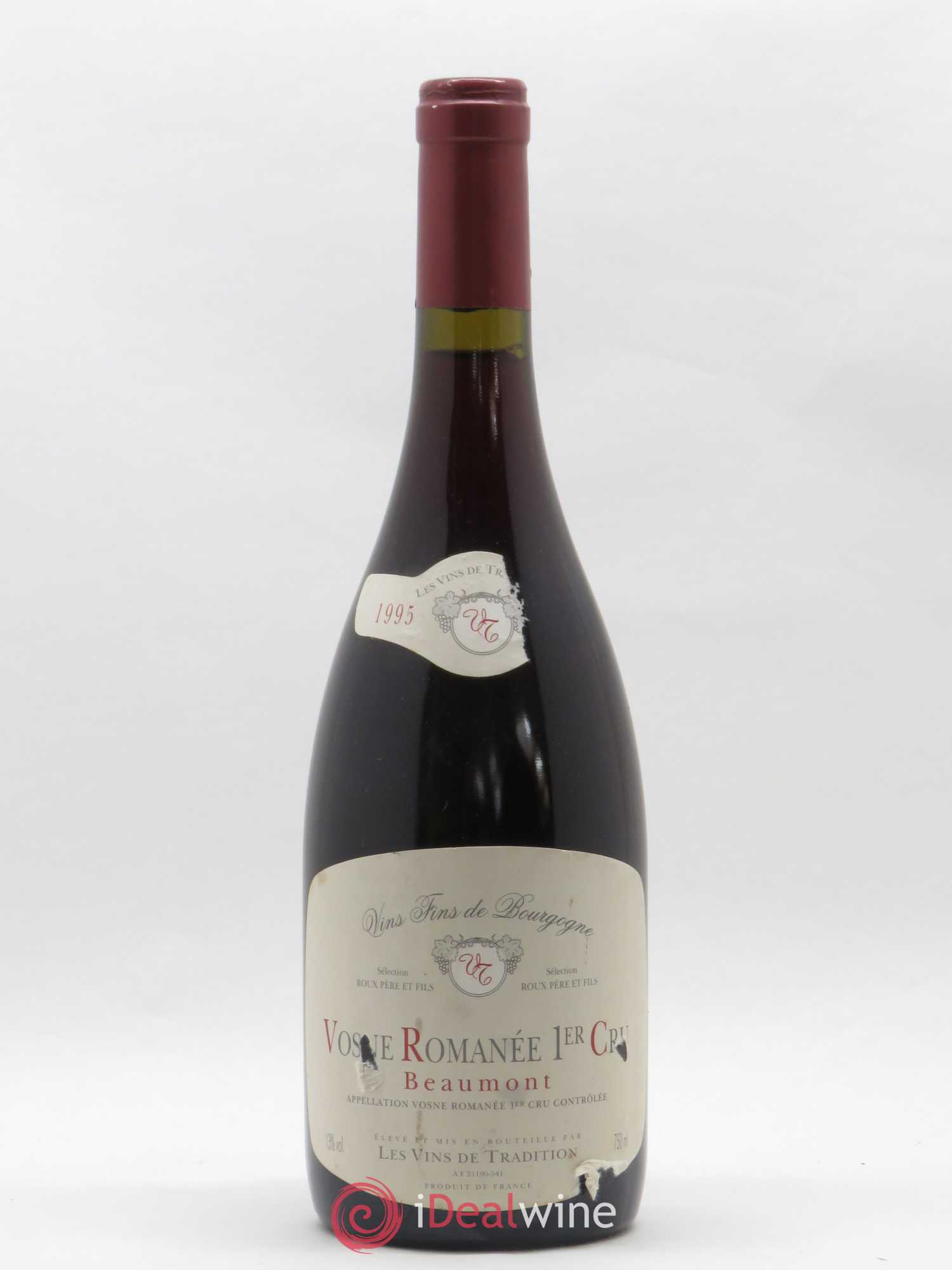 Vosne-Romanée 1er cru Beaumont Roux et Fils 1995 - Lot de 1 bouteille - 0