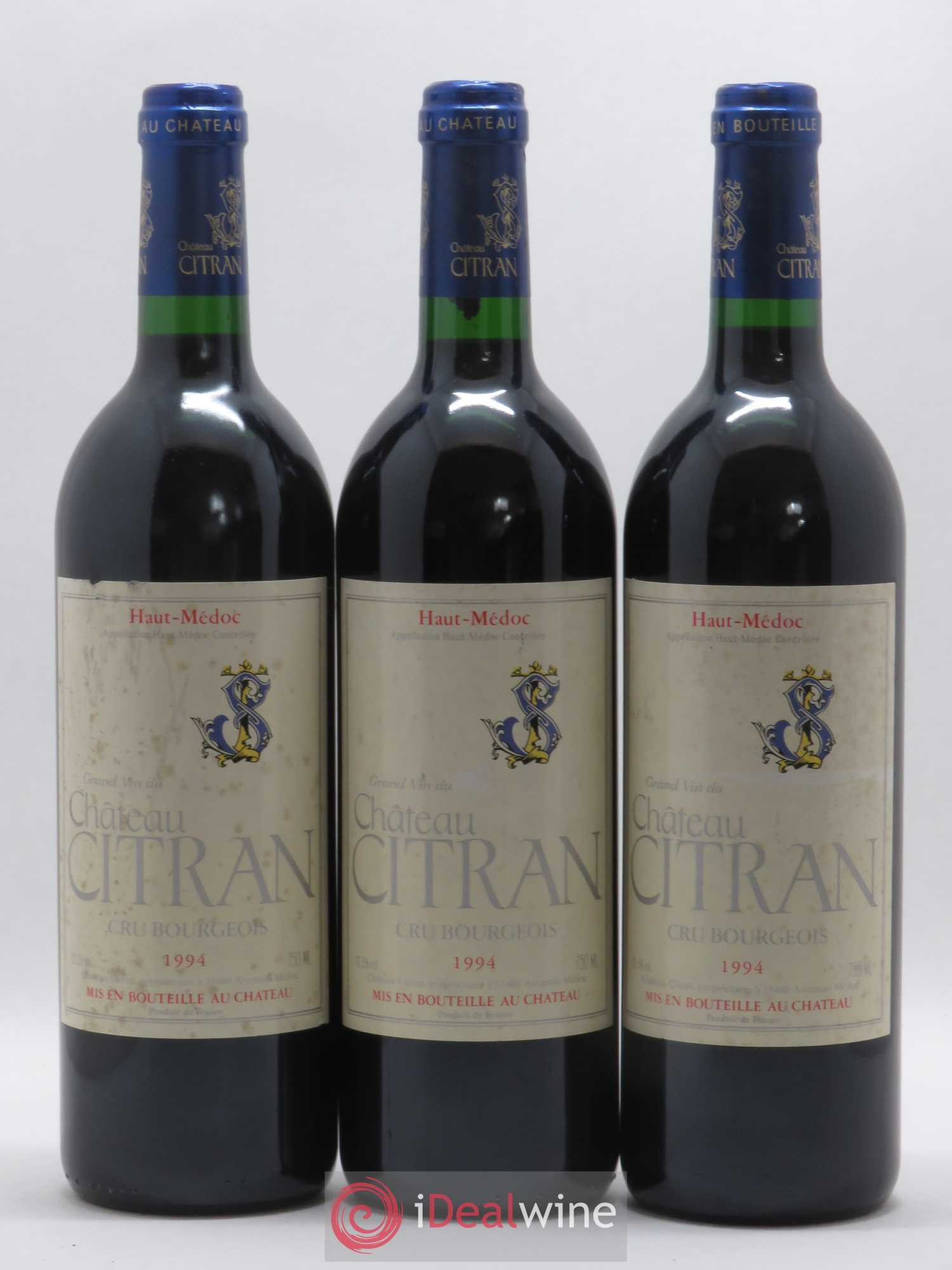 Château Citran Cru Bourgeois 1994 - Lot de 3 bouteilles - 0