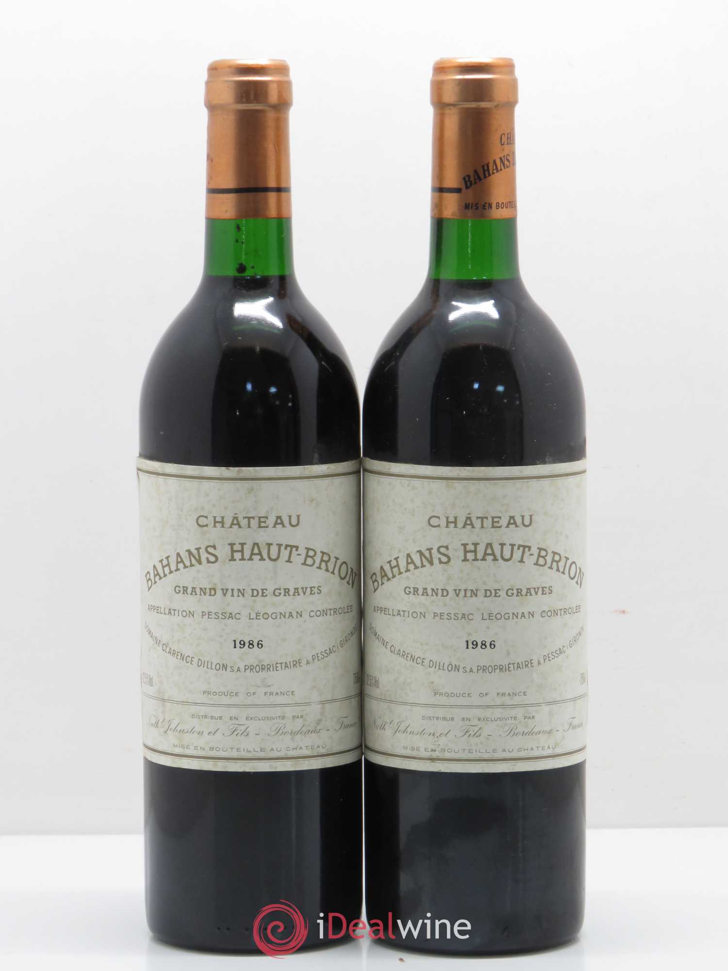 Clarence (Bahans) de Haut-Brion Second Vin 1986 - Lot de 2 bouteilles - 0