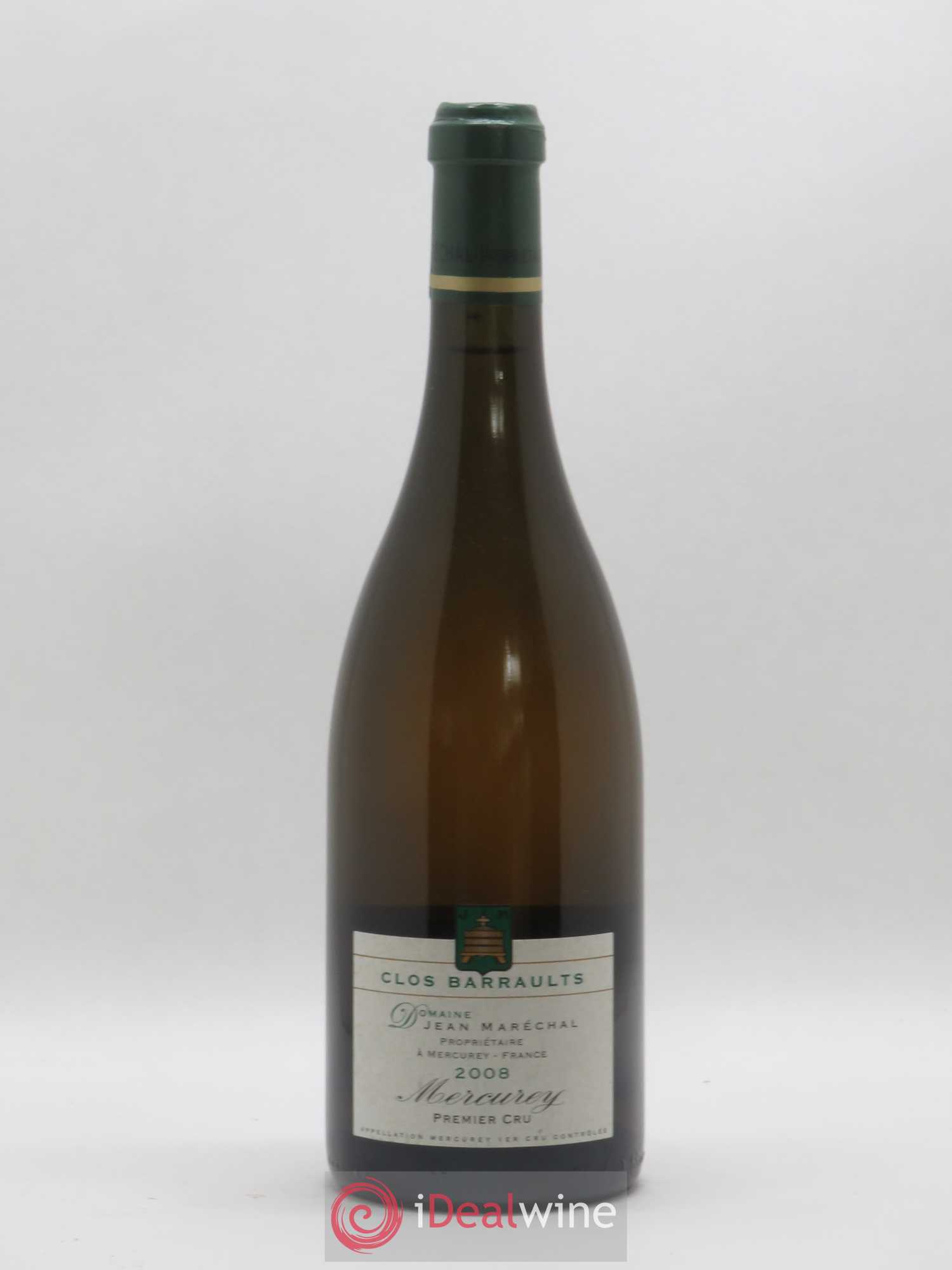 Mercurey 1er Cru Clos Barraults Domaine Jean Marechal 2008 - Posten von 1 Flasche - 0