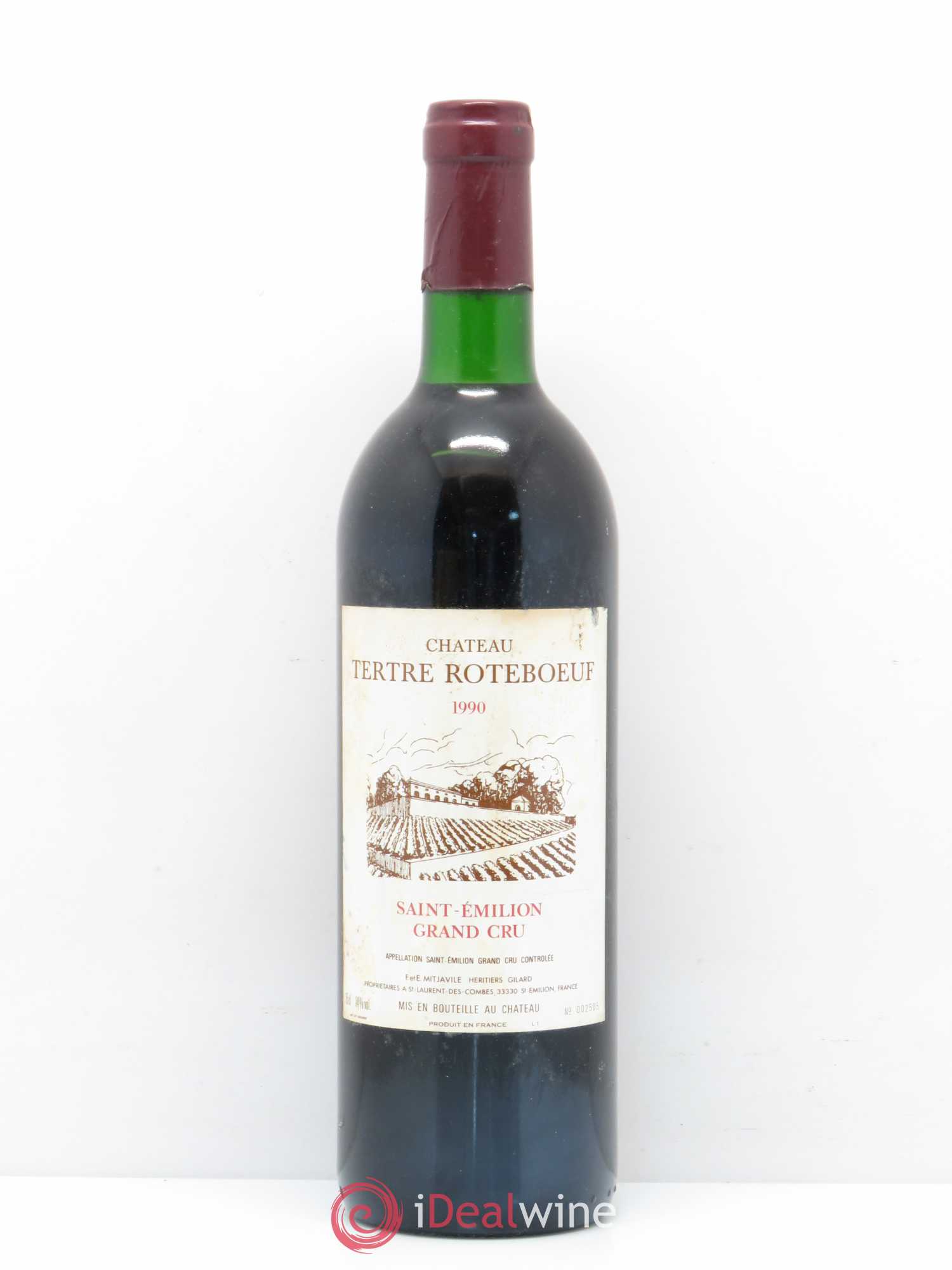 Château Tertre Roteboeuf 1990 - Lot de 1 bouteille - 0