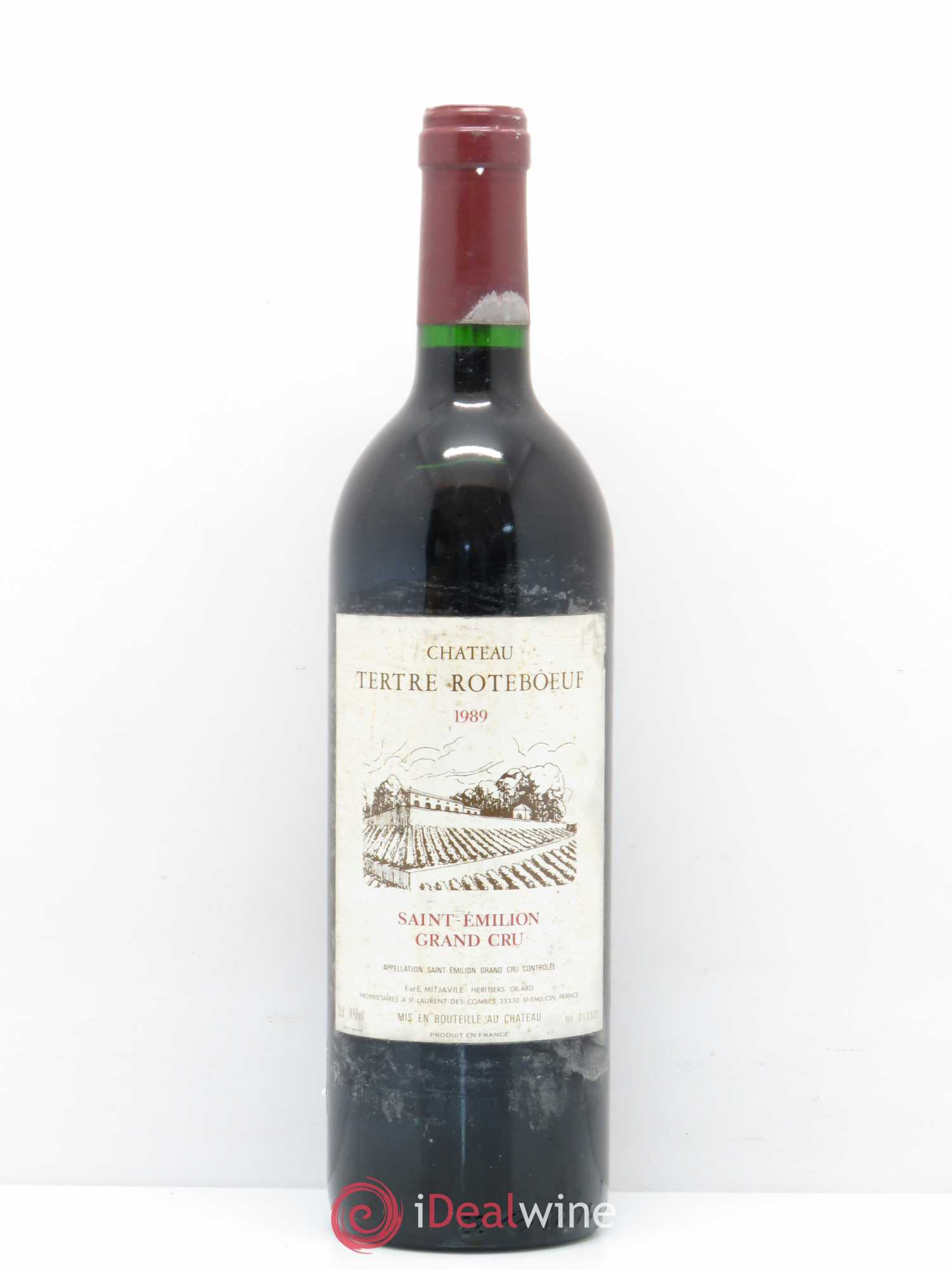 Château Tertre Roteboeuf 1989 - Lot de 1 bouteille - 0