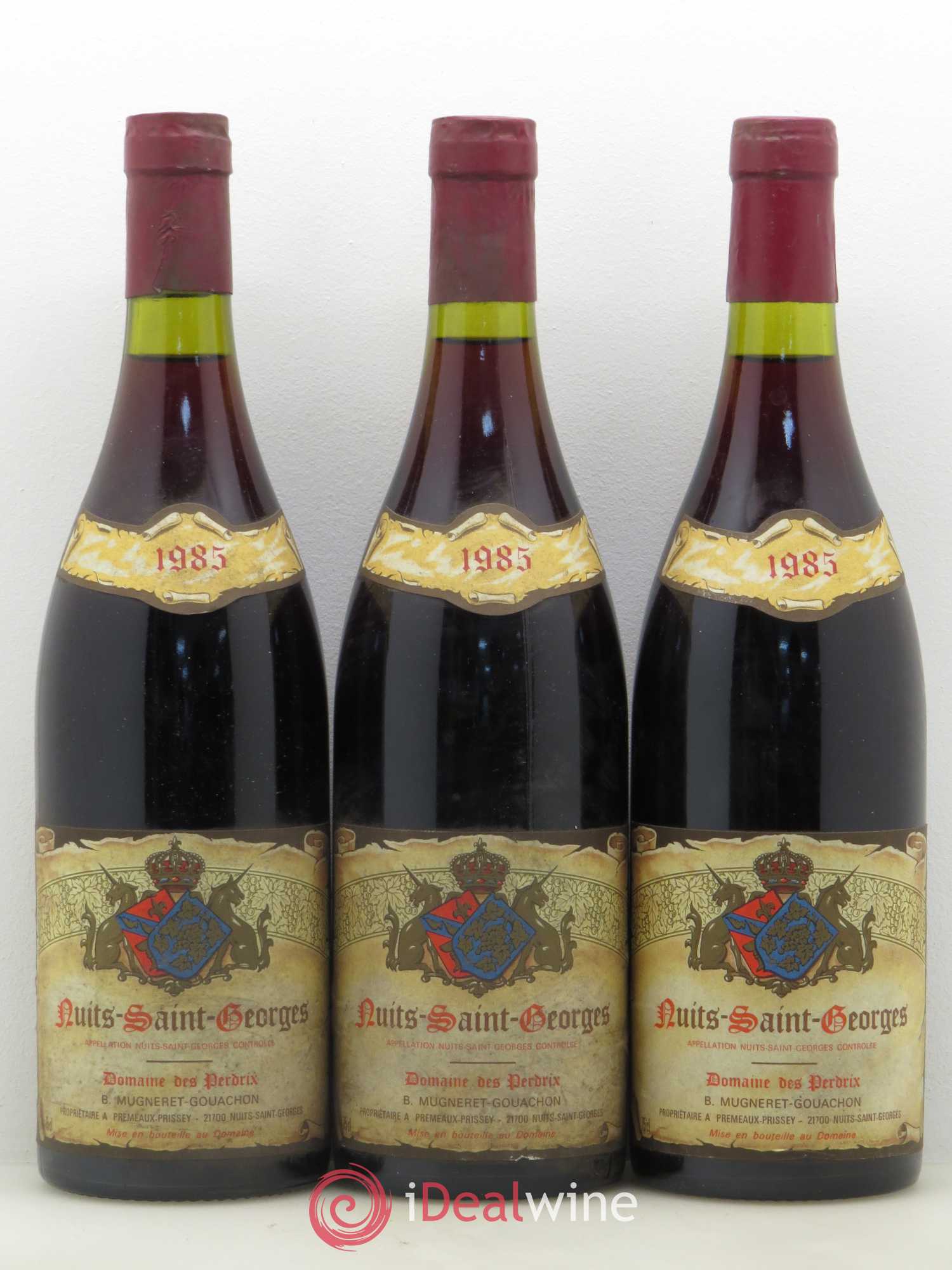 Nuits-Saint-Georges Perdrix (Domaine des) 1985 - Lot de 3 bouteilles - 0