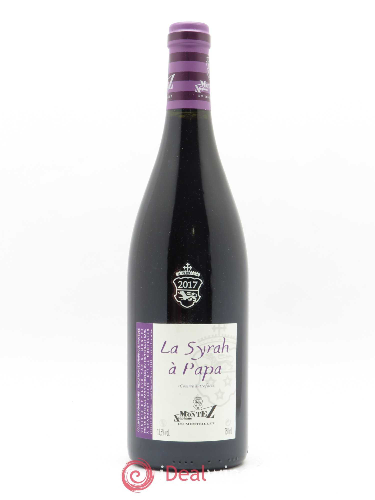 Vin de France La Syrah à Papa Monteillet (Domaine du) - Stéphane Montez 2017 - Lot de 1 bouteille - 0
