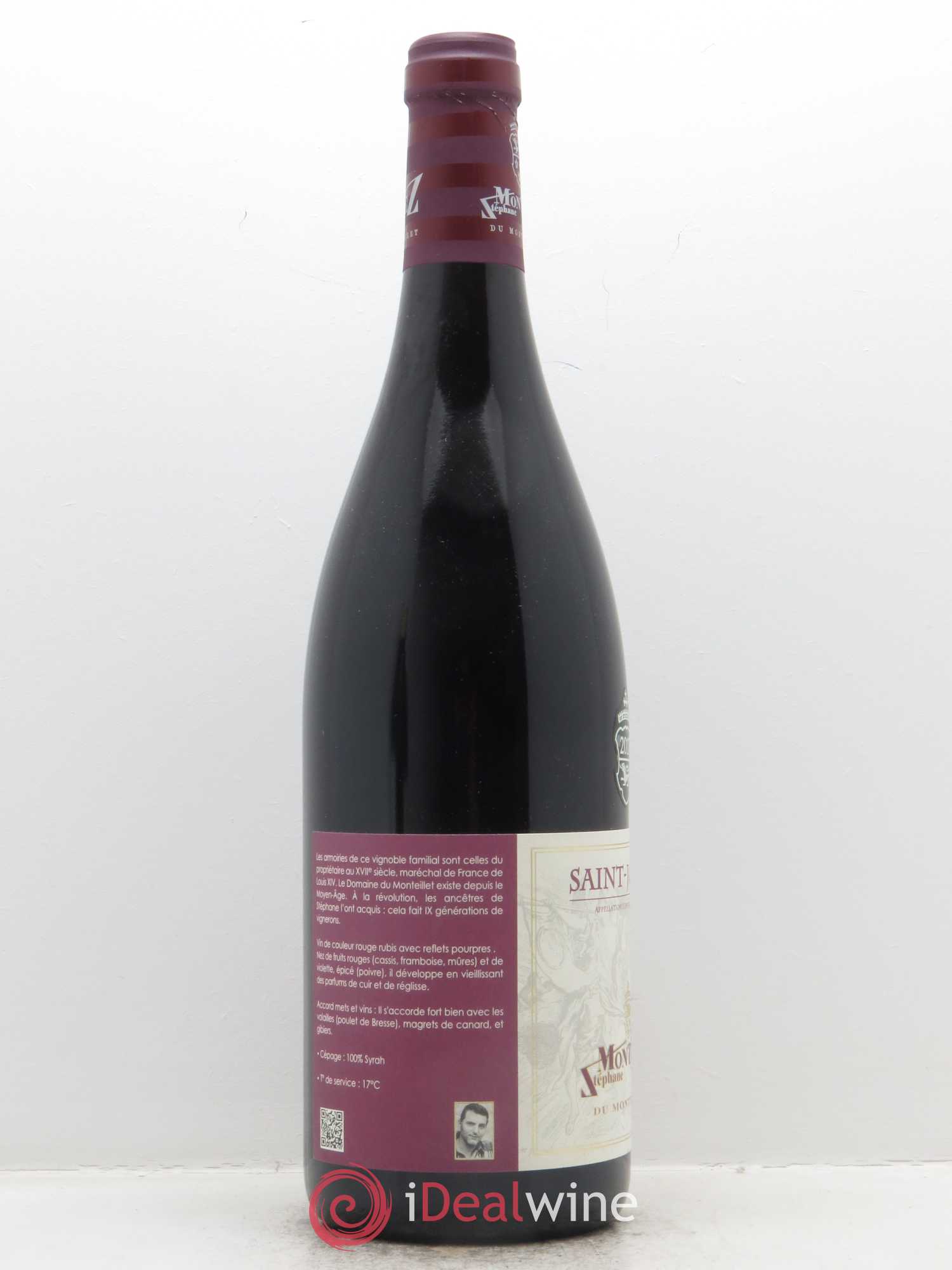 Saint-Joseph Monteillet (Domaine du) - Stéphane Montez 2017 - Lot de 1 bouteille - 1