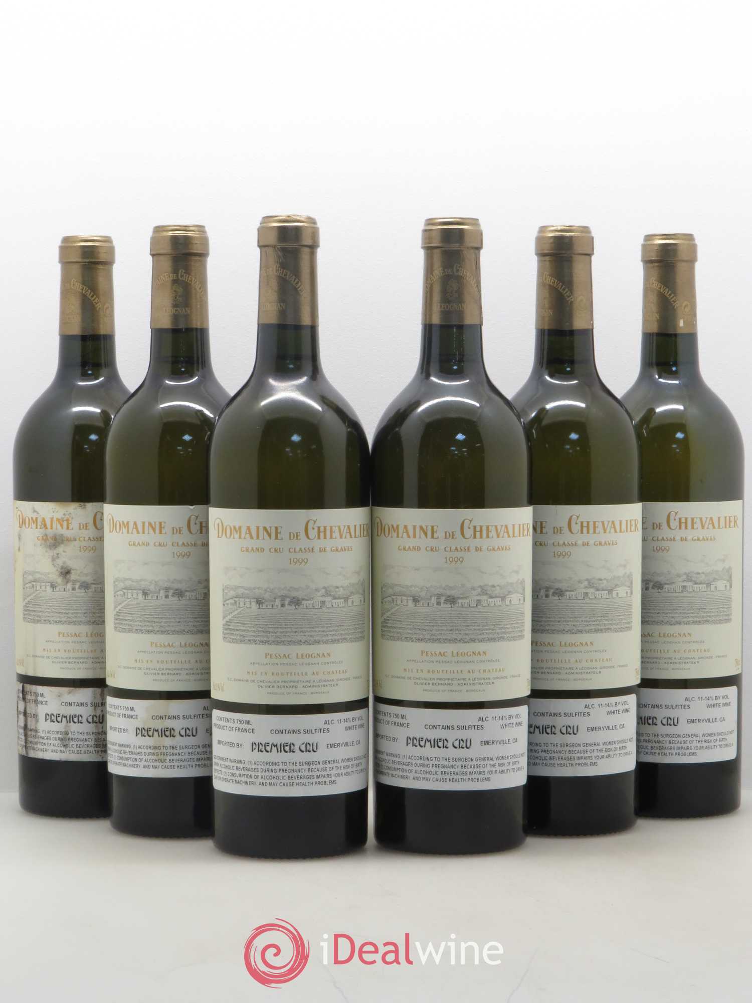 Domaine de Chevalier Cru Classé de Graves 1999 - Lot de 6 bouteilles - 0
