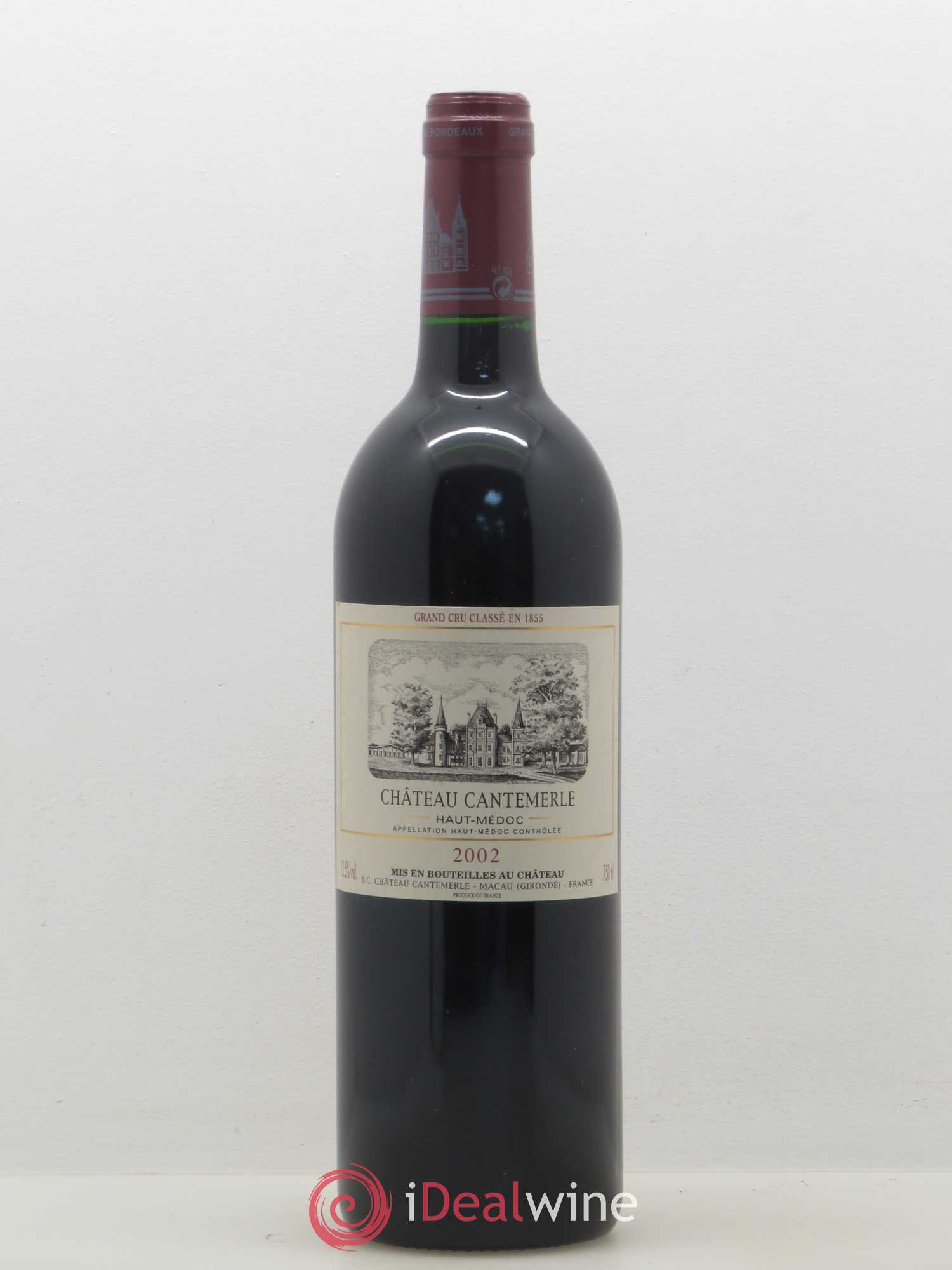 Château Cantemerle 5ème Grand Cru Classé 2002 - Lot de 1 bouteille - 0