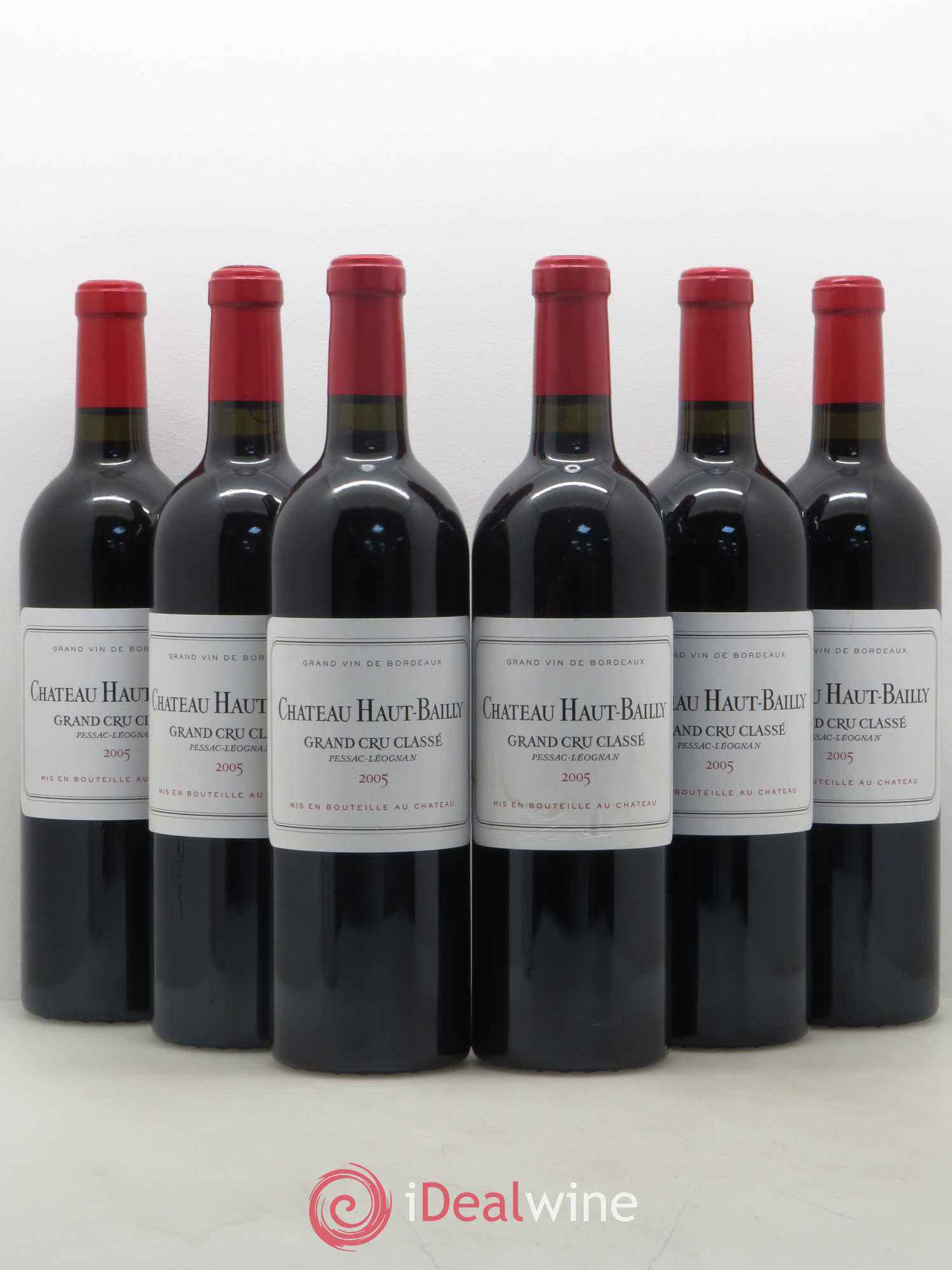 Château Haut-Bailly Cru Classé de Graves 2005 - Lot de 6 bouteilles - 0