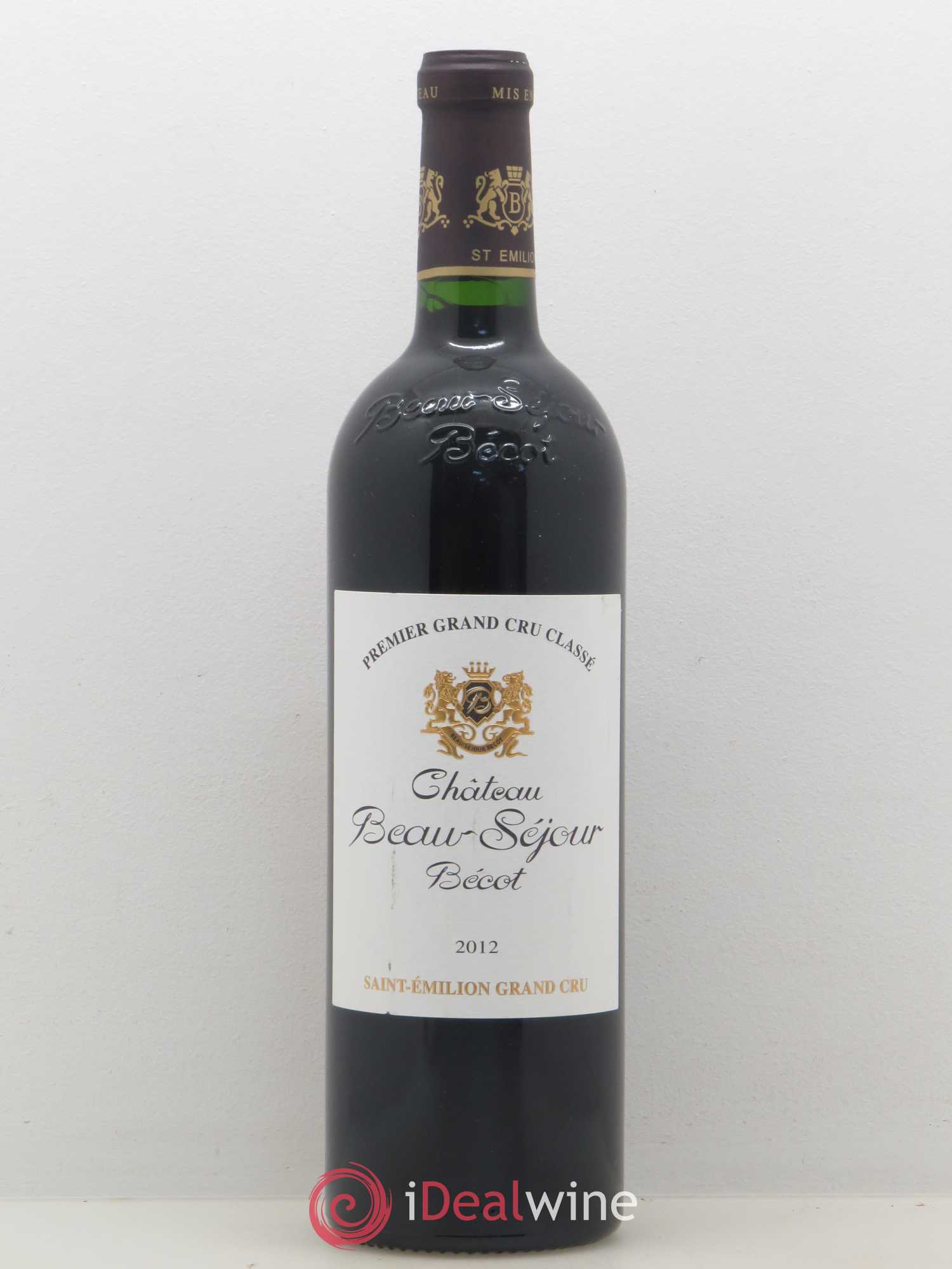 Château Beau-Séjour Bécot 1er Grand Cru Classé B 2012 - Lot de 1 bouteille - 0