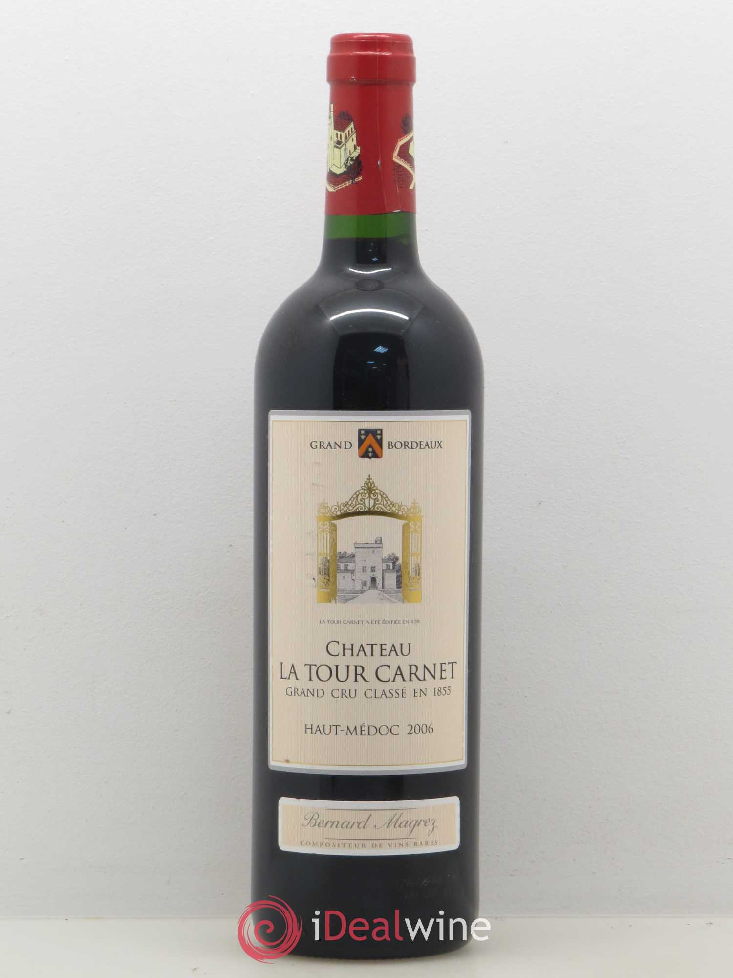 Château la Tour Carnet 4ème Grand Cru Classé 2006 - Lot de 1 bouteille - 0