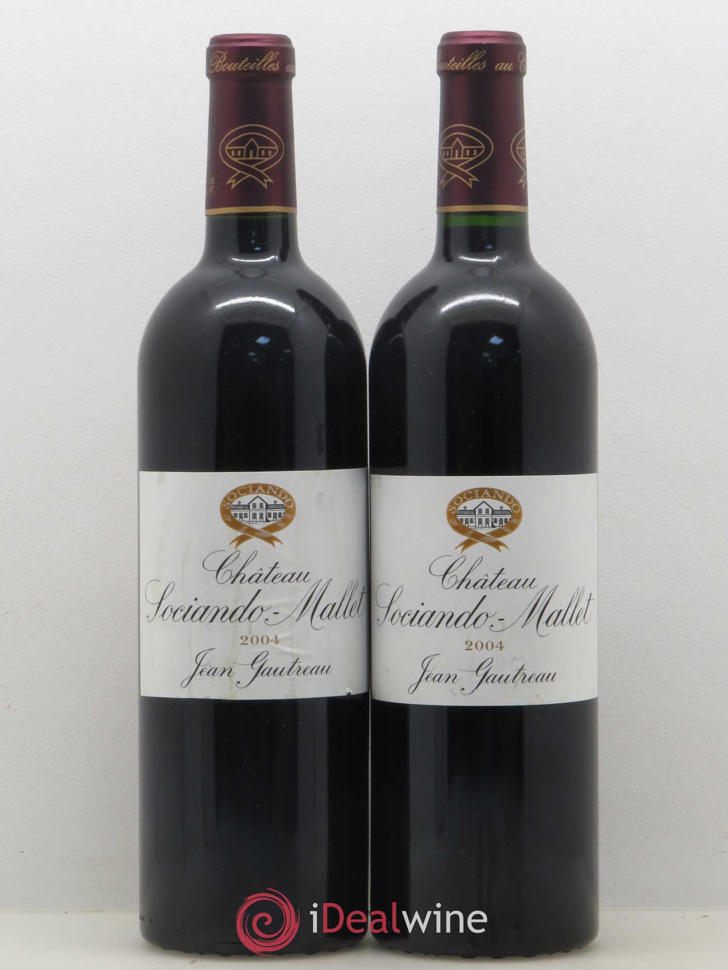 Château Sociando Mallet 2004 - Lot de 2 bouteilles - 0